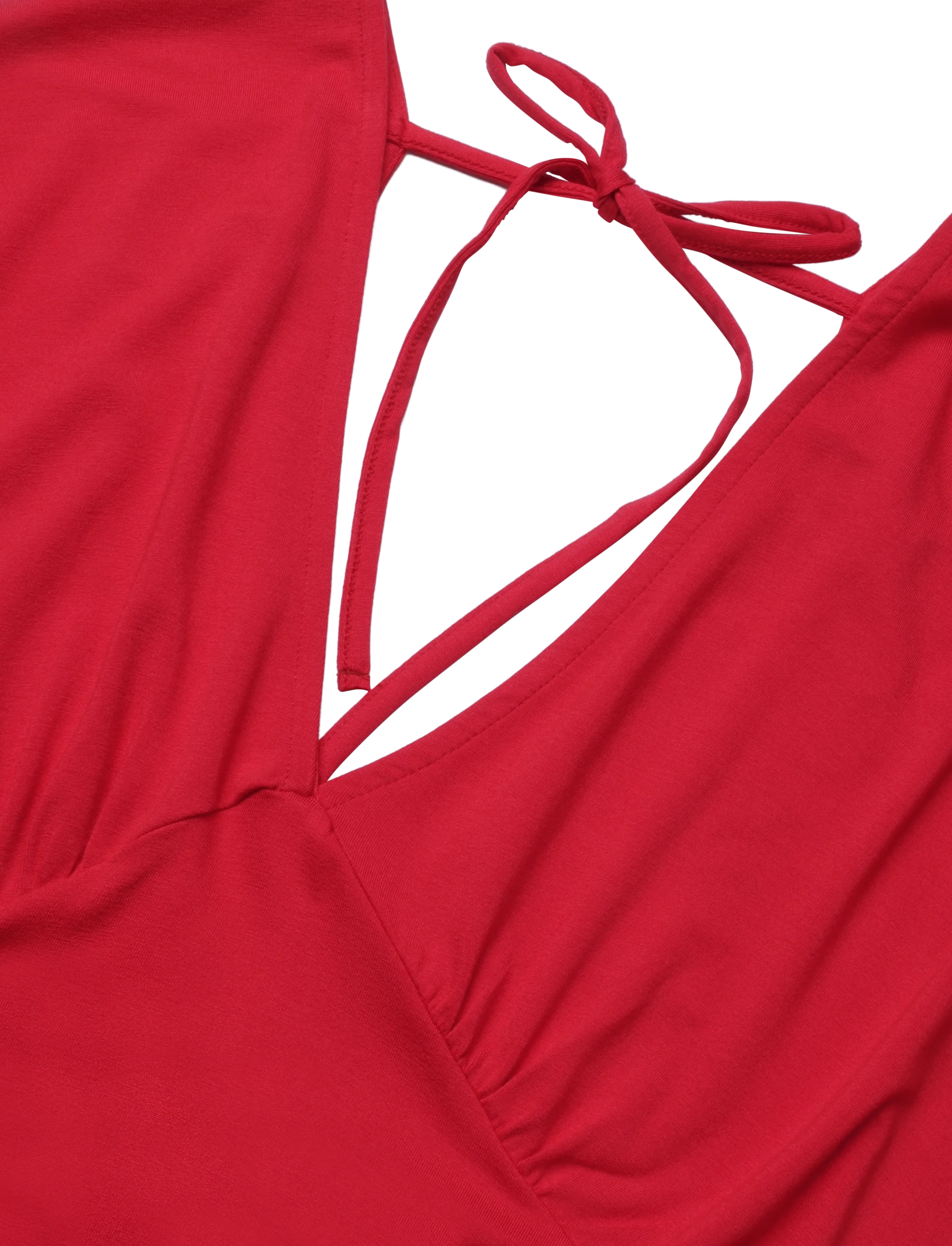 Gina Tricot - Shaped v-neck top - t-särgid - lipstick red - 2