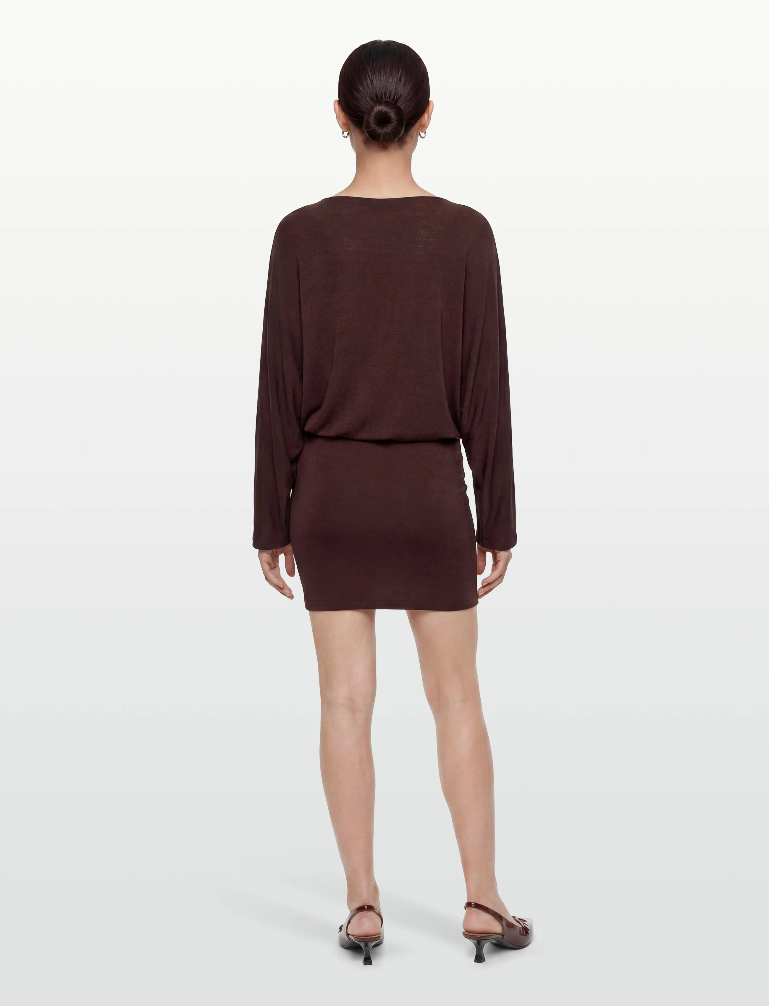 Gina Tricot - Slouchy mini dress - minikleidid - decadent chocolate - 4