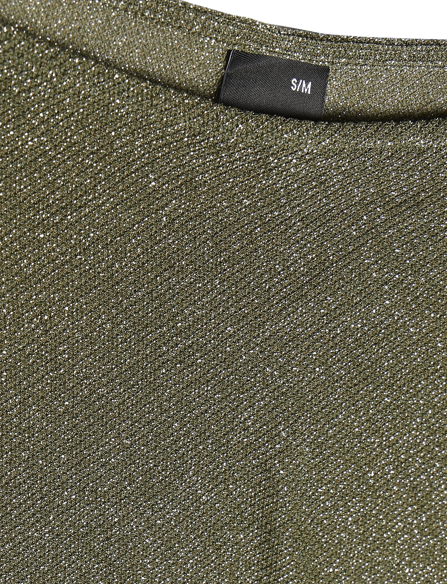 Gina Tricot - Glitter poncho - lt khaki green (7307) - 2