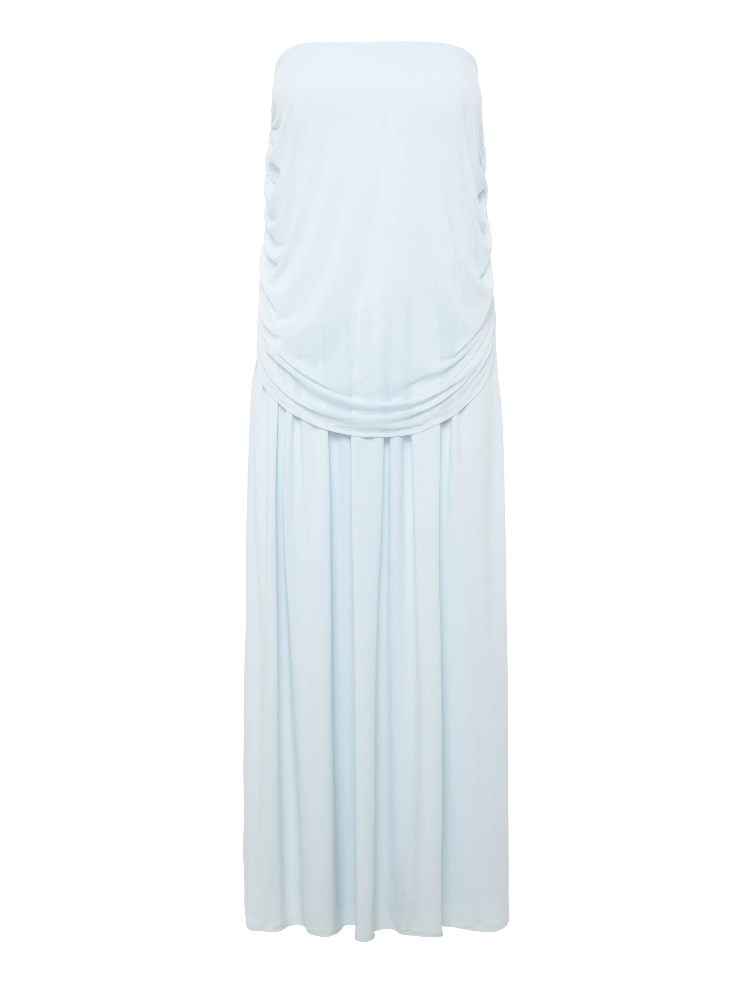 Gina Tricot Draped cape maxi dress - Kleidid - LT BLUE / blue