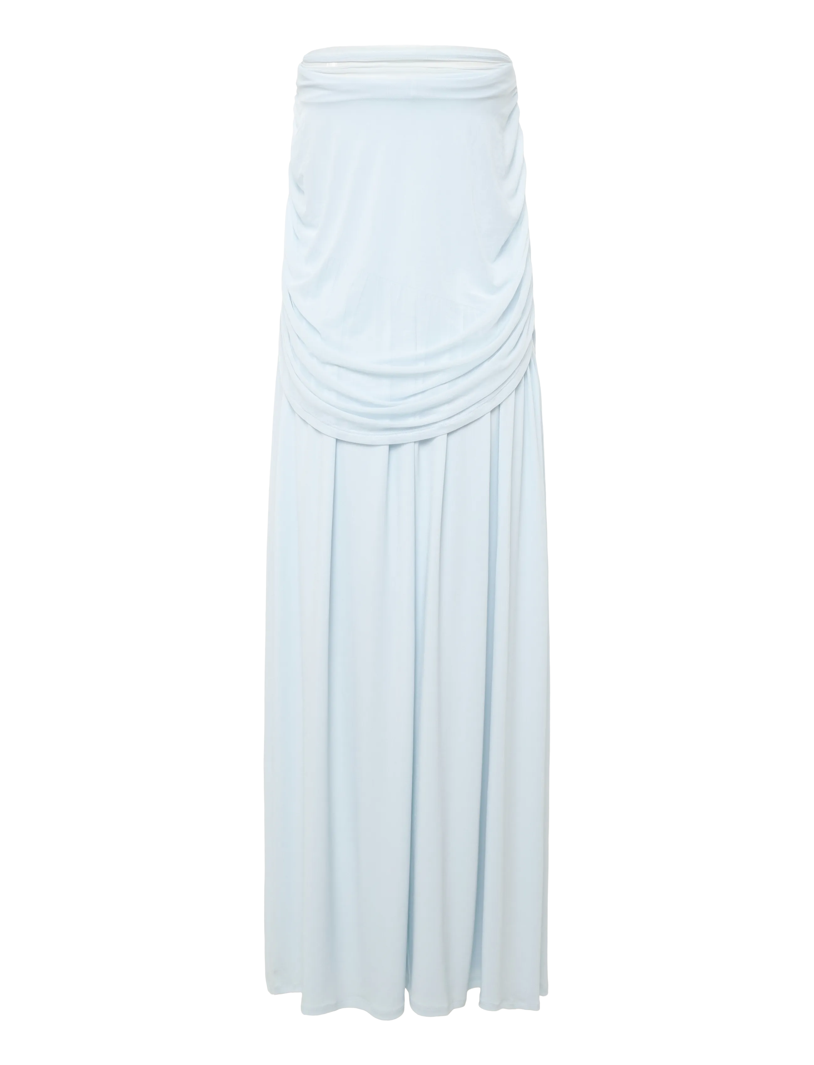 Gina Tricot - Draped cape maxi dress - lt blue - 1