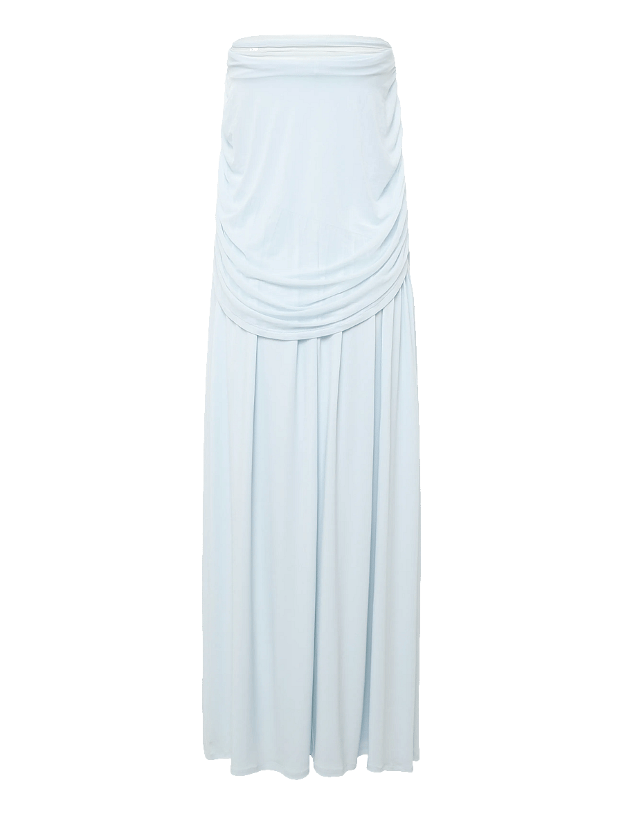Gina Tricot - Draped cape maxi dress - lt blue - 1