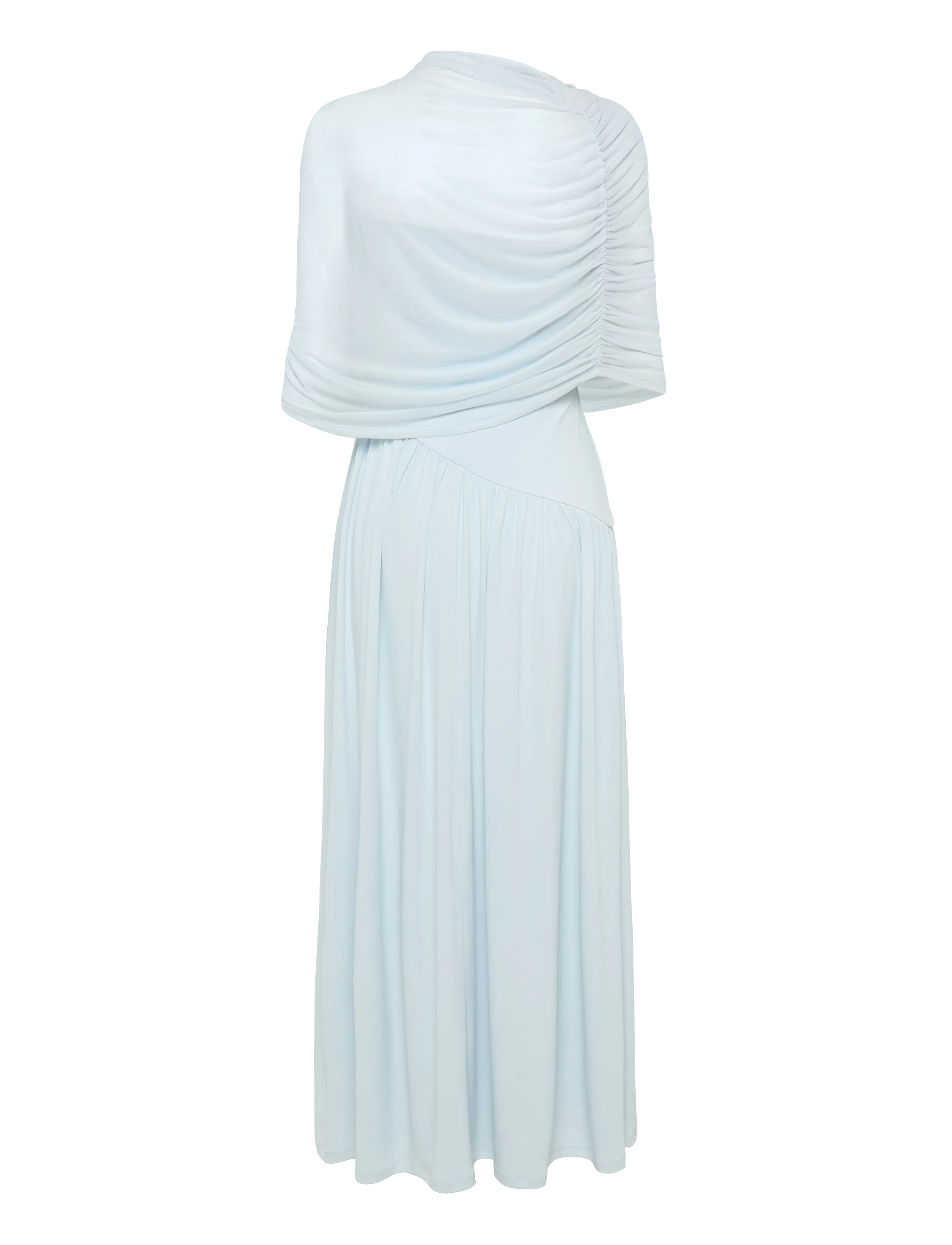 Gina Tricot - Draped cape maxi dress - evening dresses - lt blue - 1