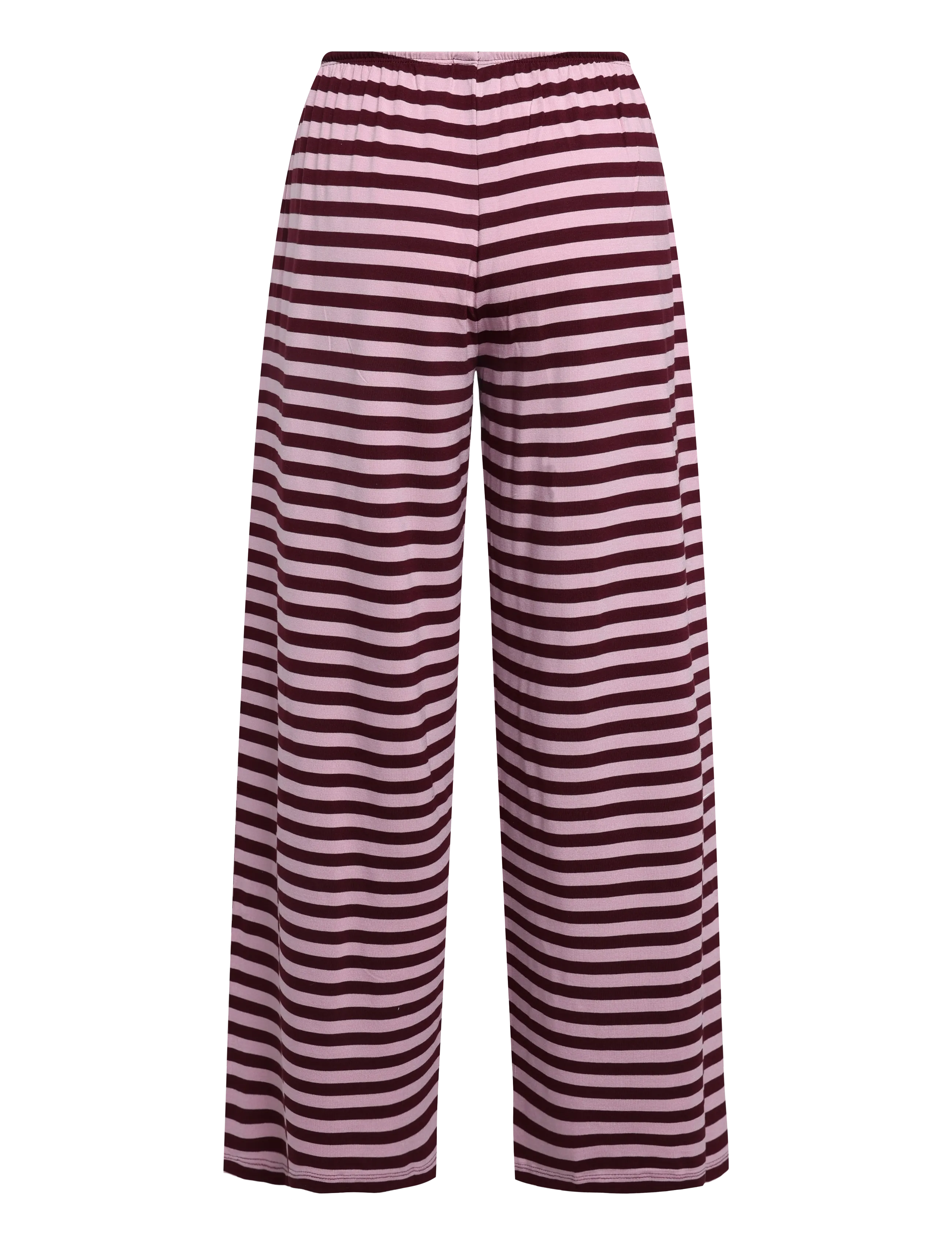 Gina Tricot - Soft drawstring trousers - bukser med lige ben - wine/stripe (3792) - 1