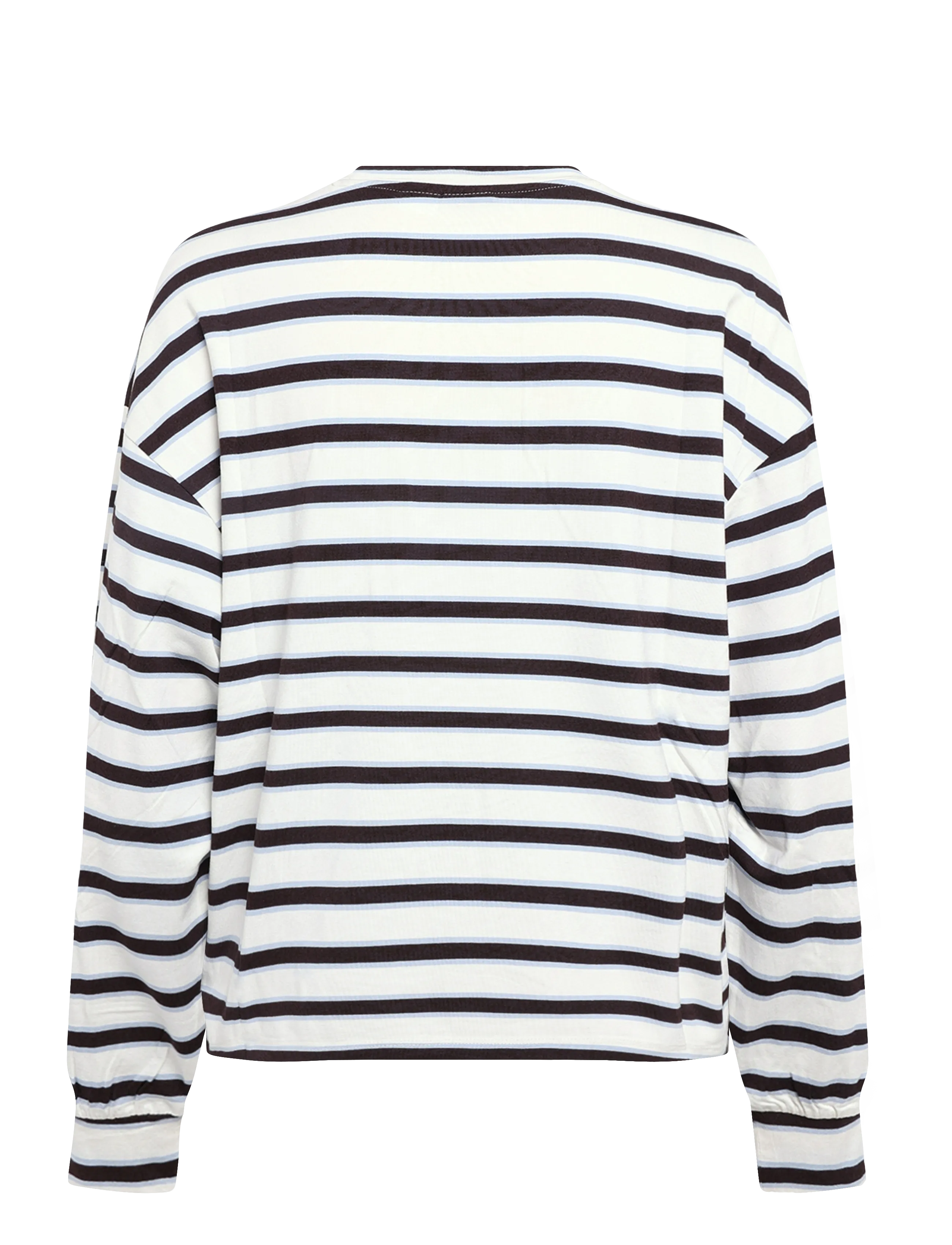 Gina Tricot - Oversized pyjamas top - brown/blue stripe - 1