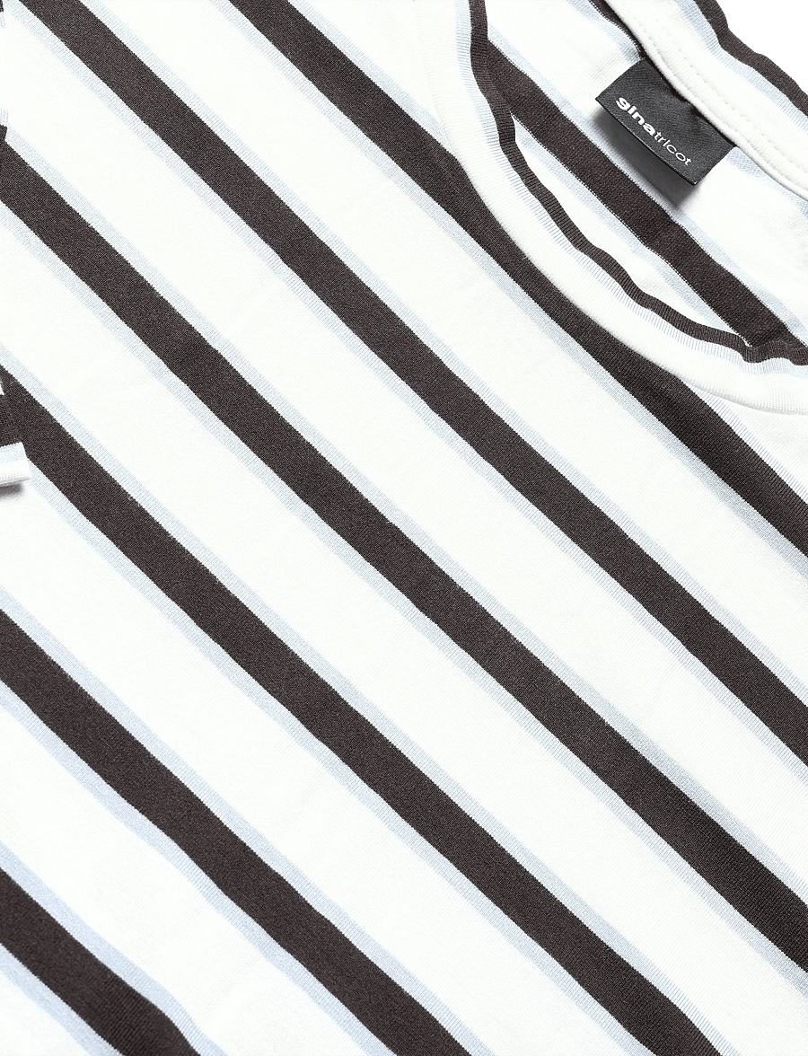 Gina Tricot - Oversized pyjamas top - langærmede toppe - brown/blue stripe - 2