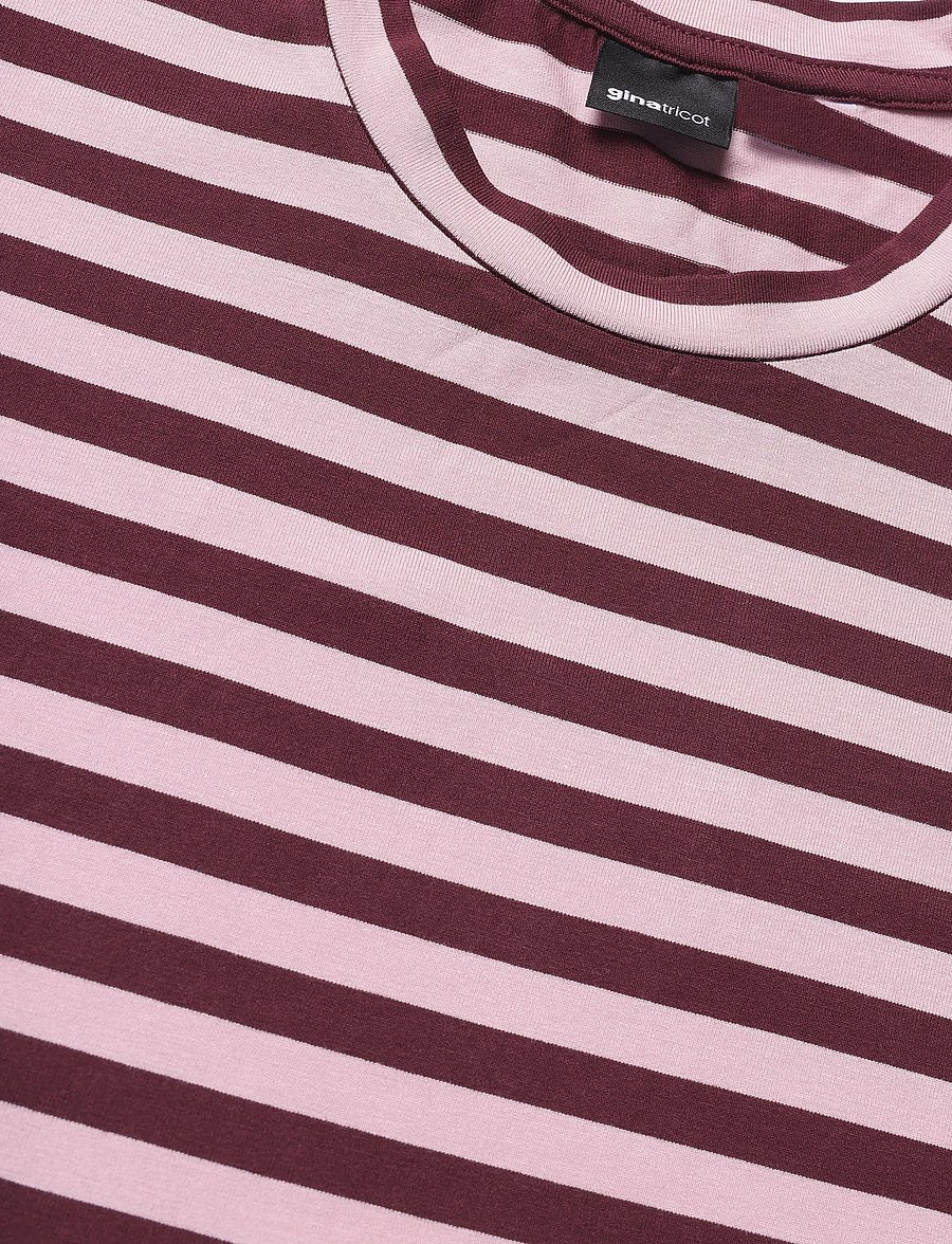 Gina Tricot - Oversized pyjamas top - langärmlige tops - wine/stripe (3792) - 2