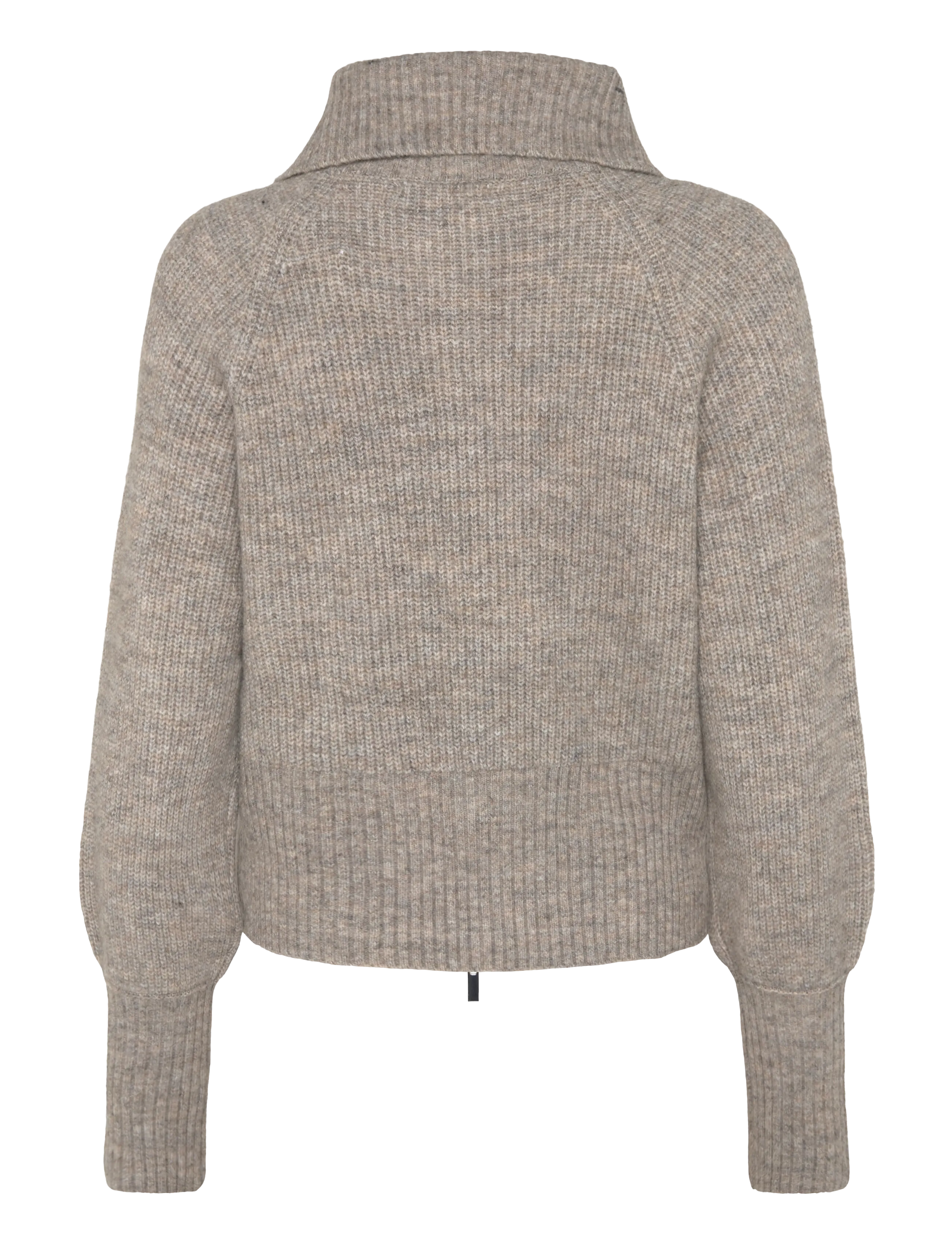 Gina Tricot - Knitted zip cardigan - strickjacken - feather gray - 1
