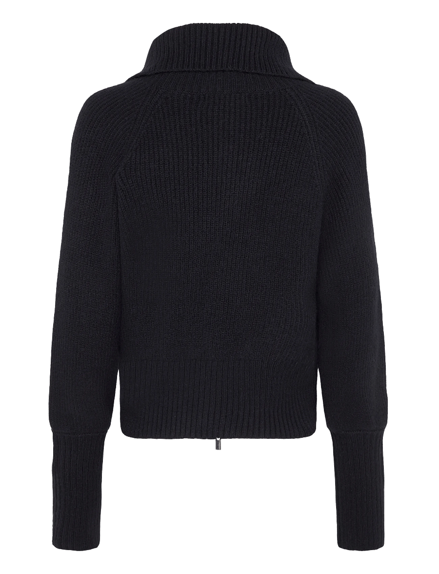 Gina Tricot - Knitted zip cardigan - cardigans - navy blazer (5853) - 1