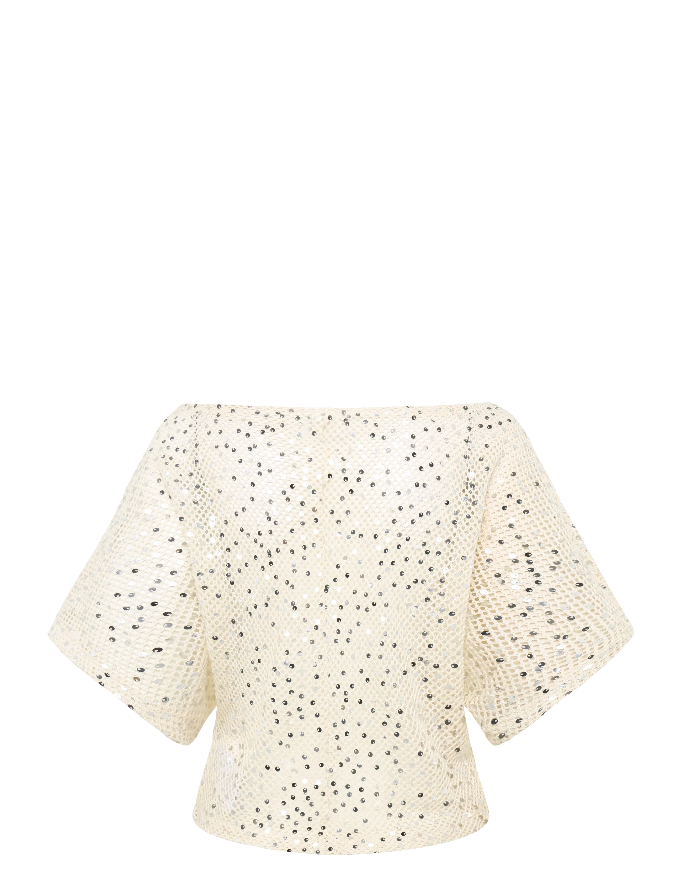 Gina Tricot - Sequins beach top - cream (1047) - 1