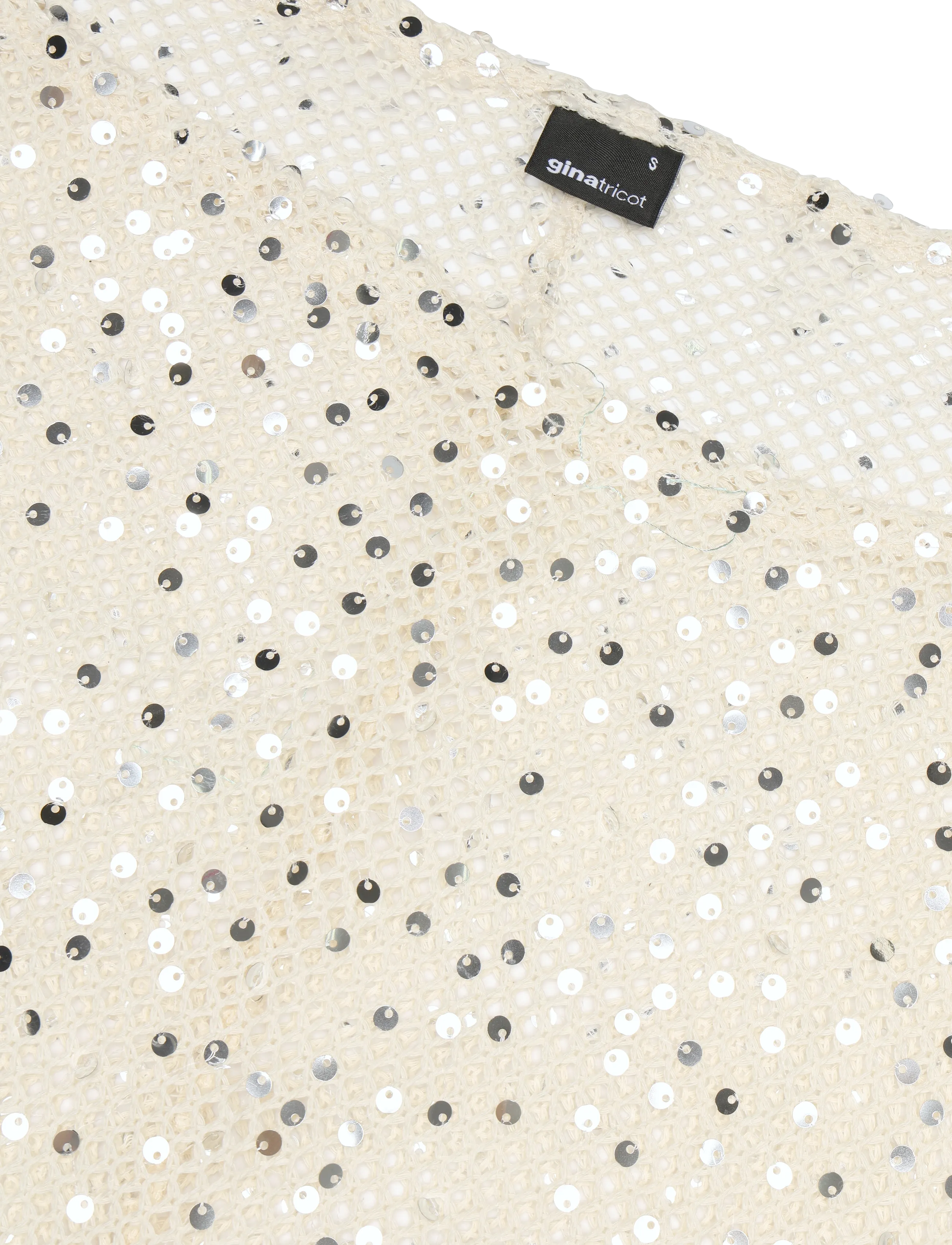Gina Tricot - Sequins beach top - cream (1047) - 2