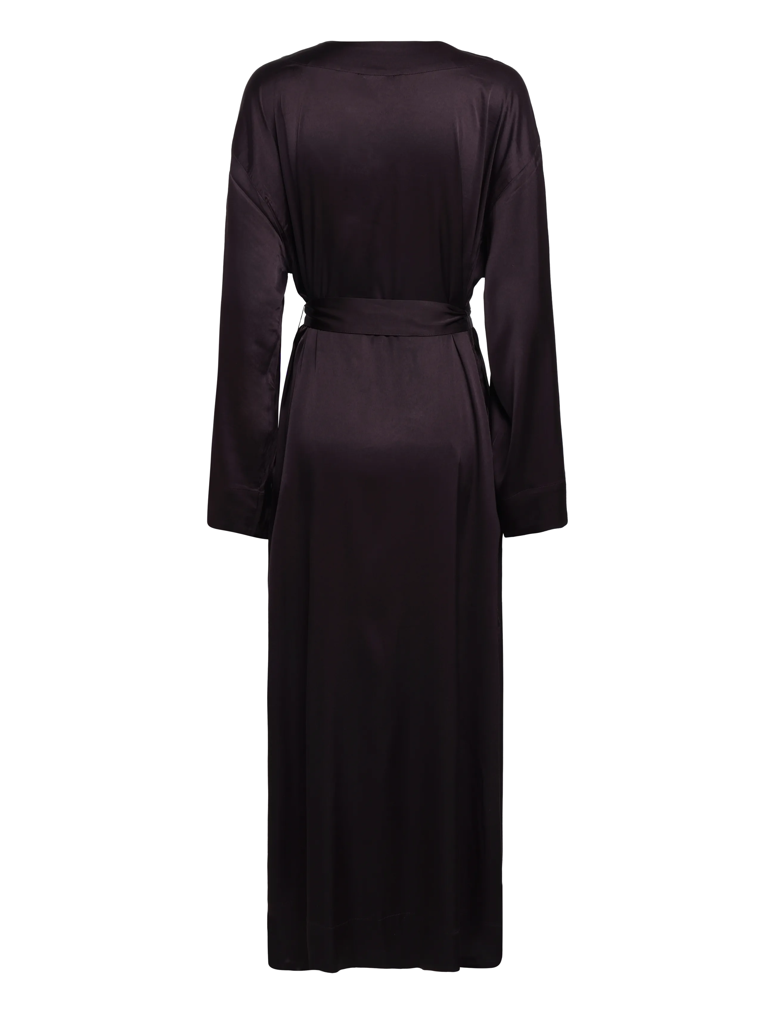 Gina Tricot - Satin loungewear robe - dark brown (7180) - 1