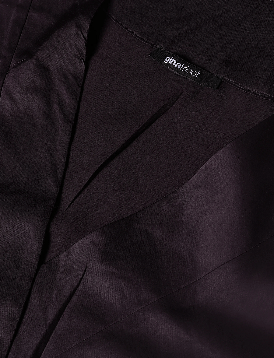 Gina Tricot - Satin loungewear robe - morgenkåber - dark brown (7180) - 2