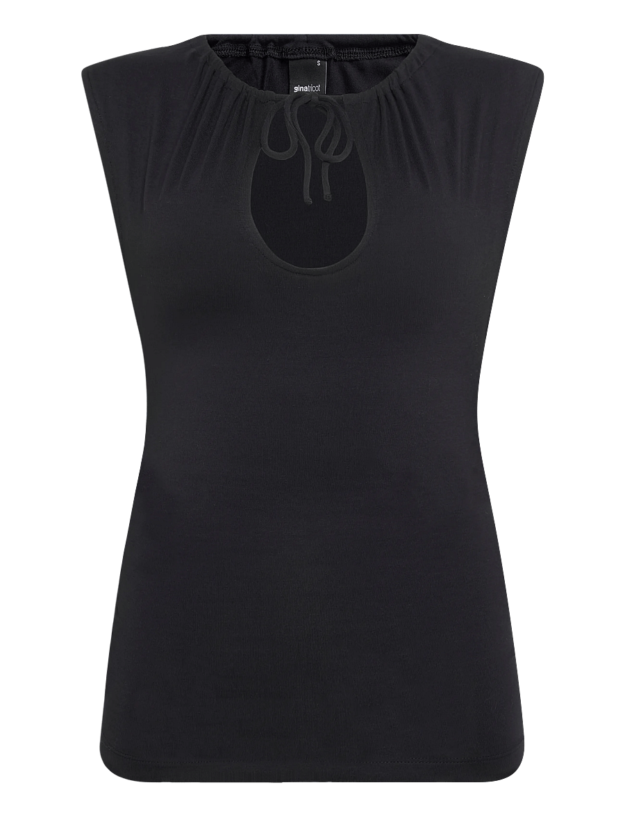 Gina Tricot - Soft loungewear singlet - sleeveless tops - black (9000) - 0