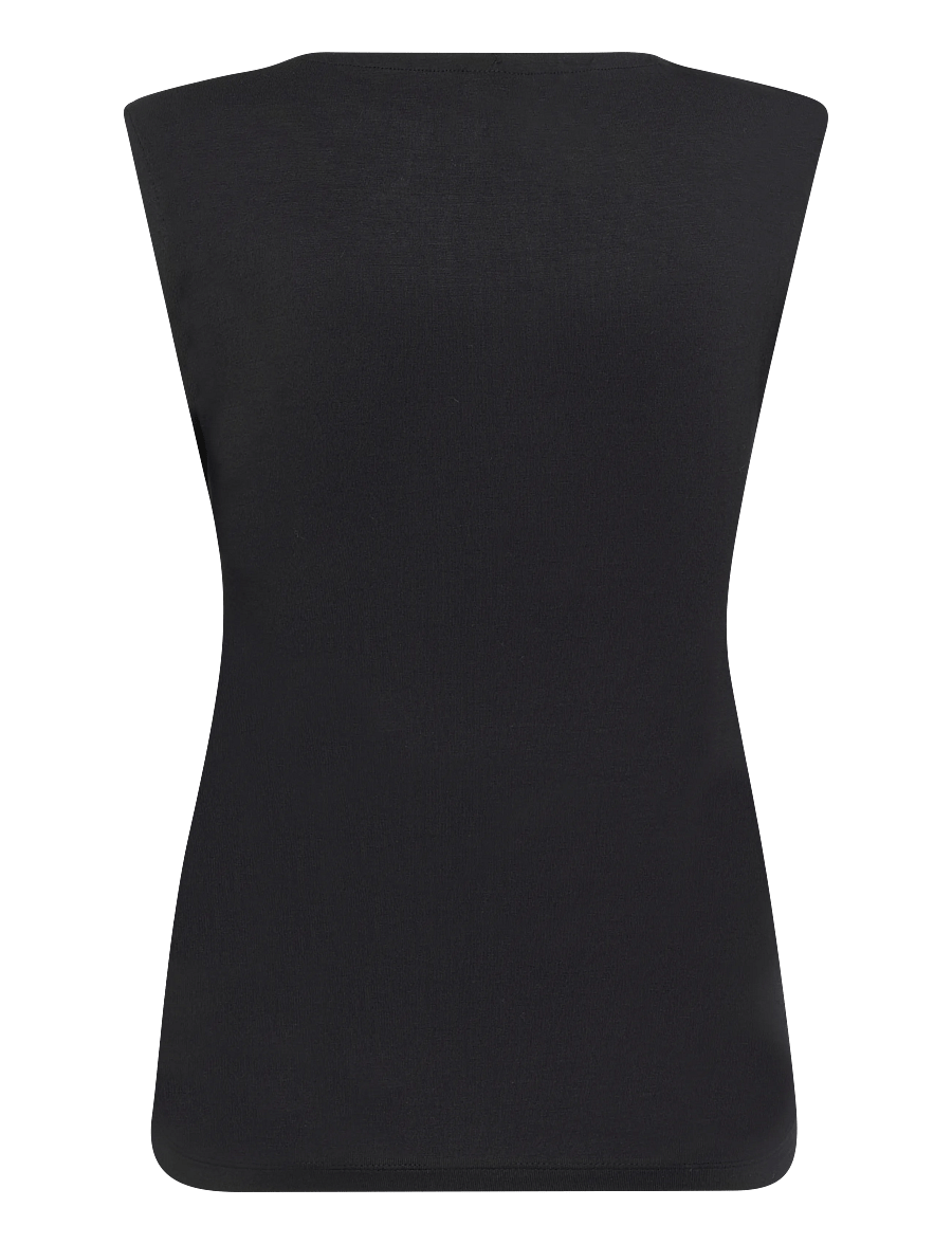 Gina Tricot - Soft loungewear singlet - sleeveless tops - black (9000) - 1