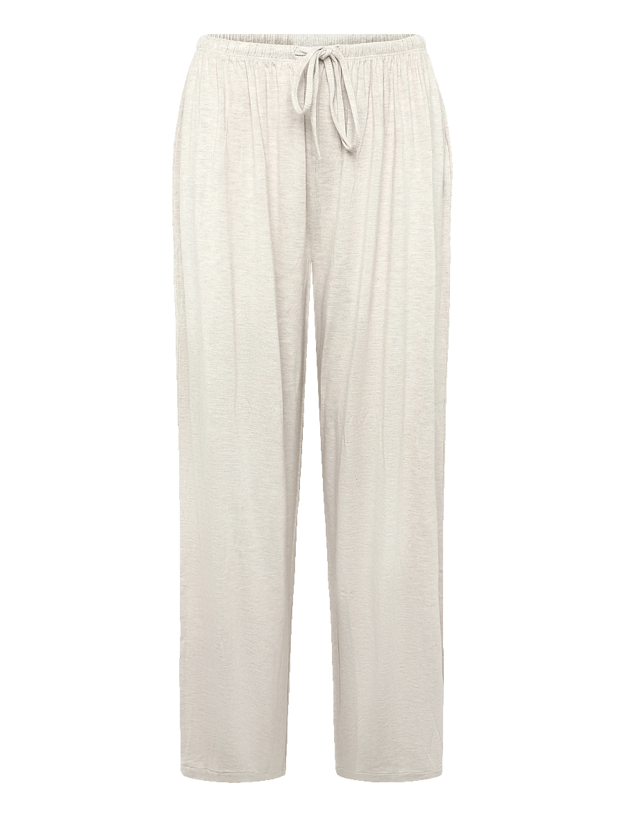 Gina Tricot - Soft wide loungewear trousers - pyjama pants - beige melange (1186) - 0