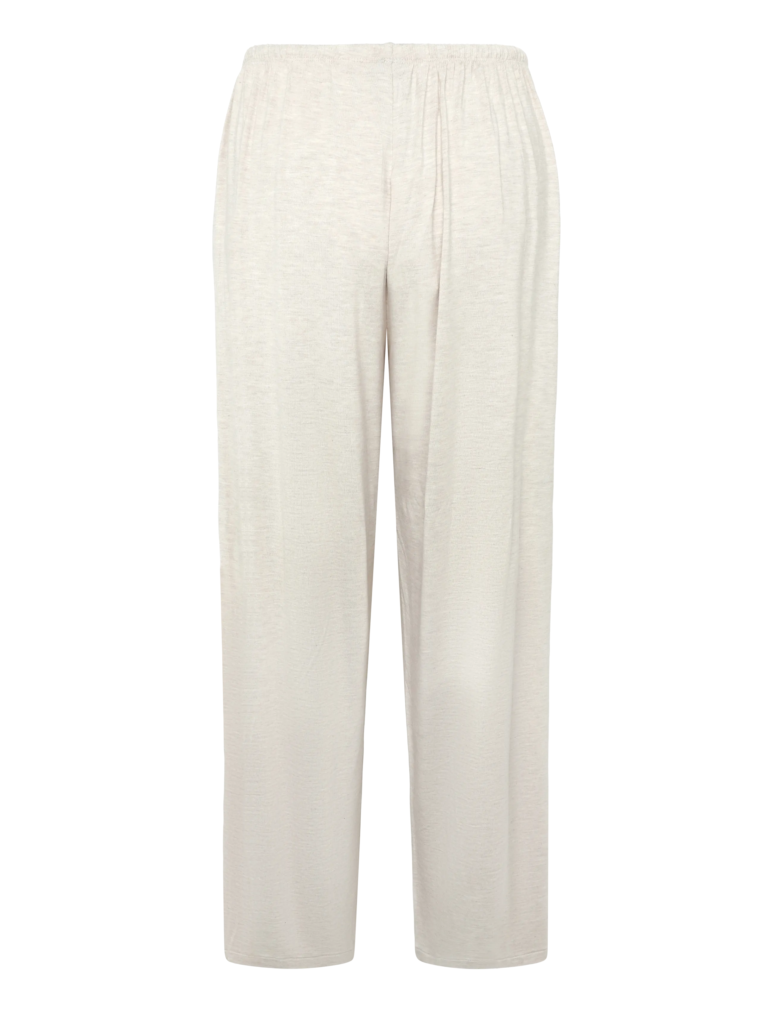 Gina Tricot - Soft wide loungewear trousers - beige melange (1186) - 1