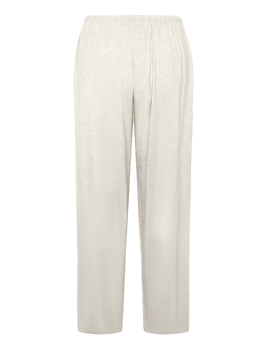 Gina Tricot - Soft wide loungewear trousers - pyjama pants - beige melange (1186) - 1