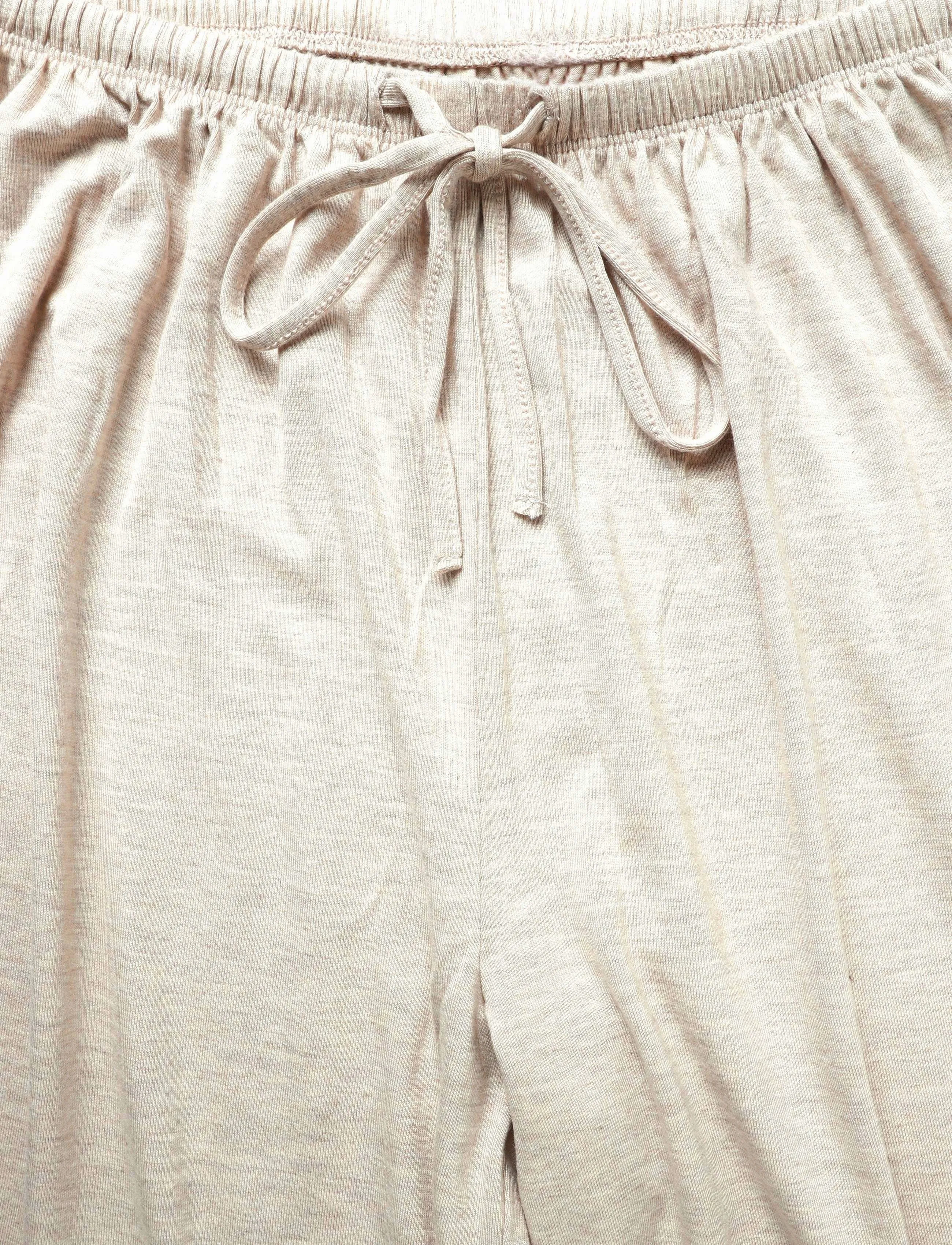 Gina Tricot - Soft wide loungewear trousers - beige melange (1186) - 2