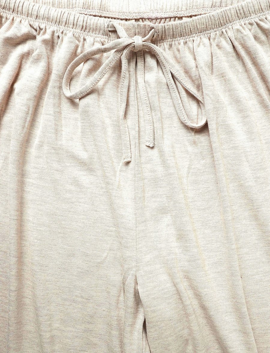 Gina Tricot - Soft wide loungewear trousers - pyjama pants - beige melange (1186) - 2