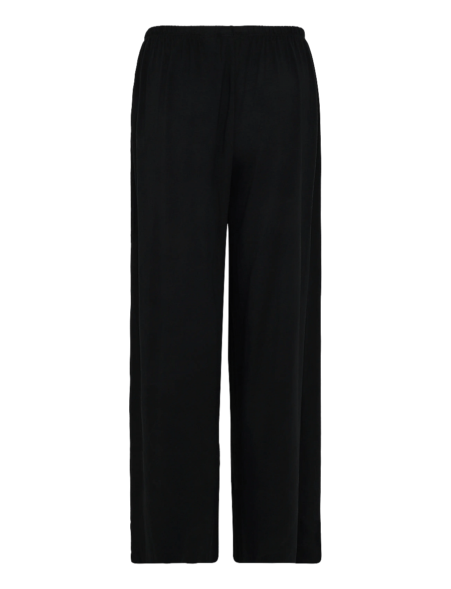 Gina Tricot - Soft wide loungewear trousers - pyjama pants - black (9000) - 1