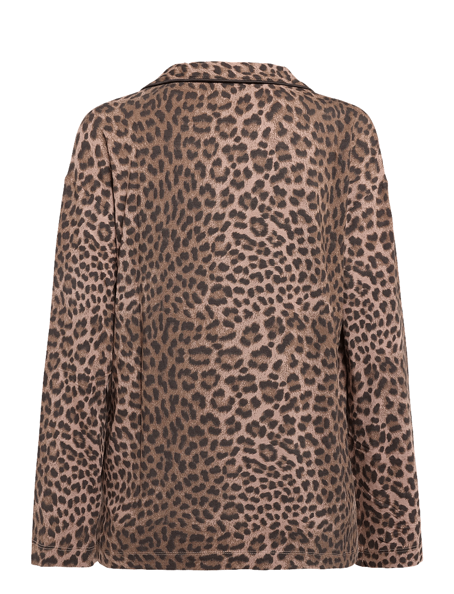 Gina Tricot - Soft pyjamas shirt - pikkade varrukatega särgid - leopard - 1