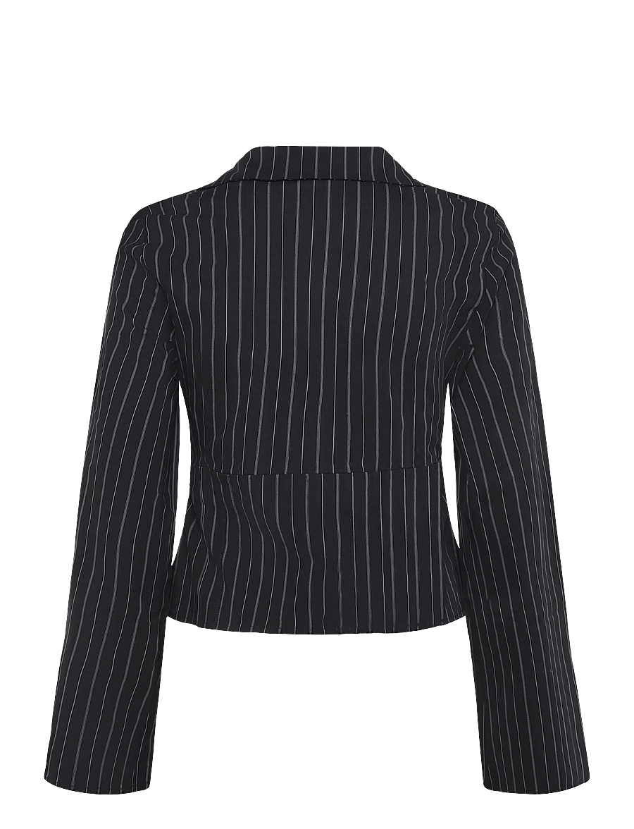 Gina Tricot - Shaped shirt - langärmlige hemden - navy pinstripe - 1
