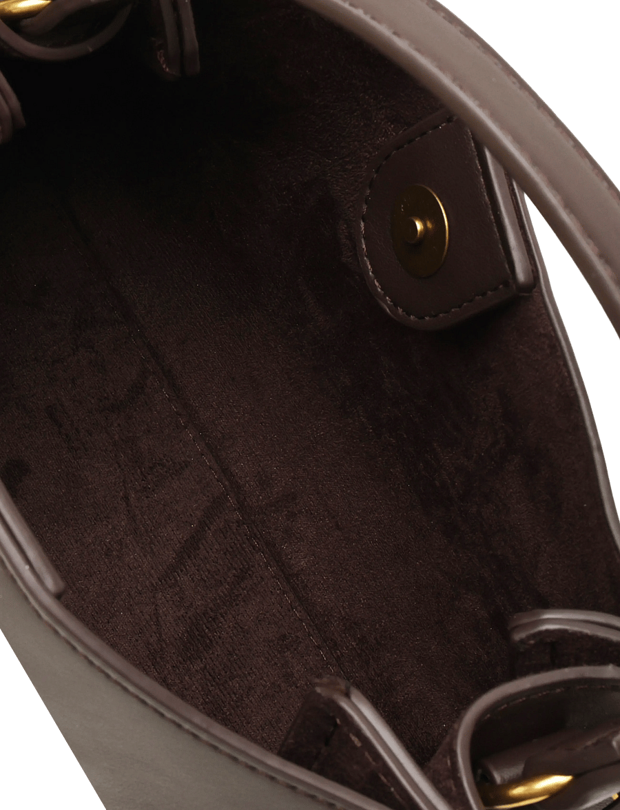 Gina Tricot - Small box bag - mode trends - brown - 3