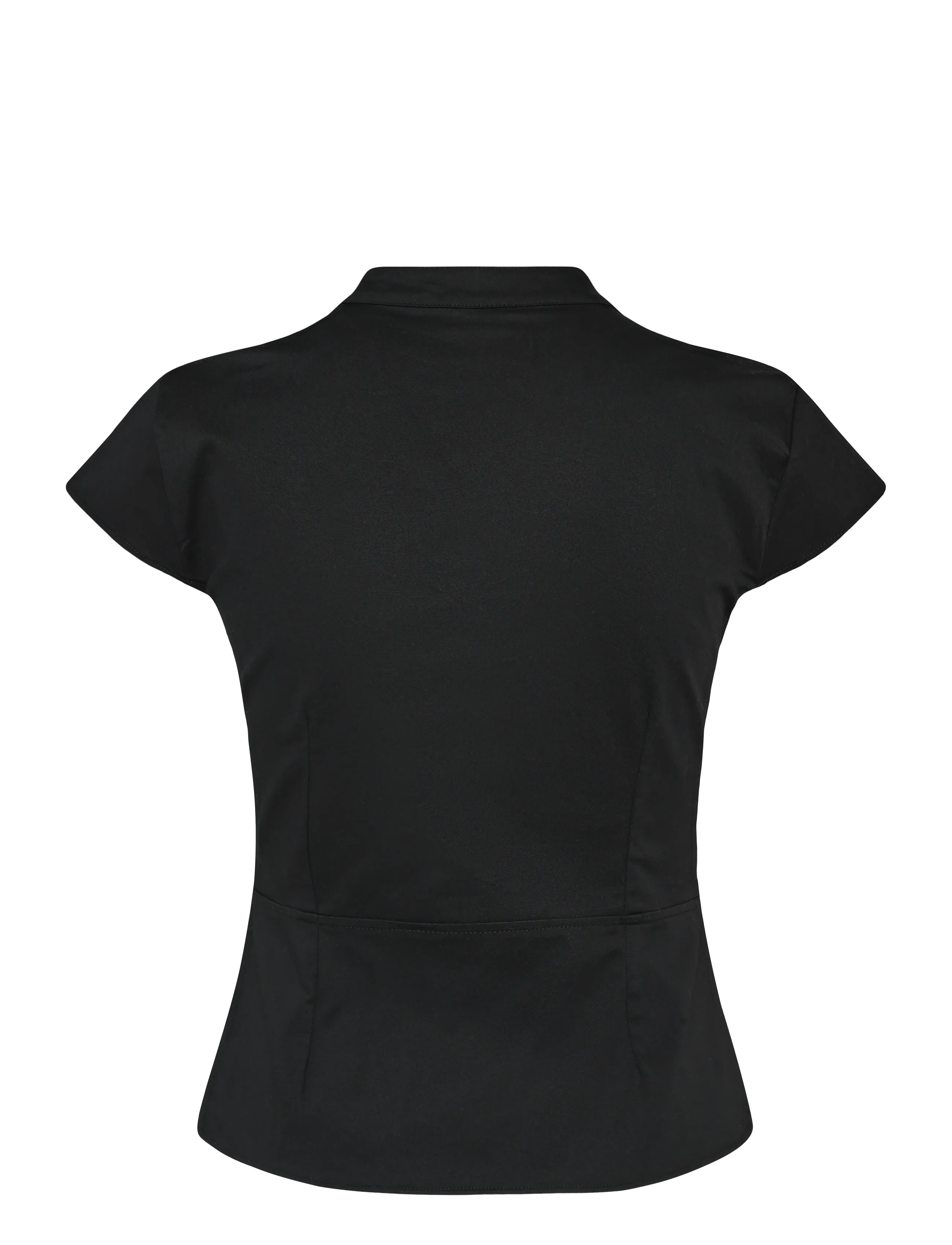 Gina Tricot - Shaped utility top - lühikeste varrukatega särgid - black (9000) - 2