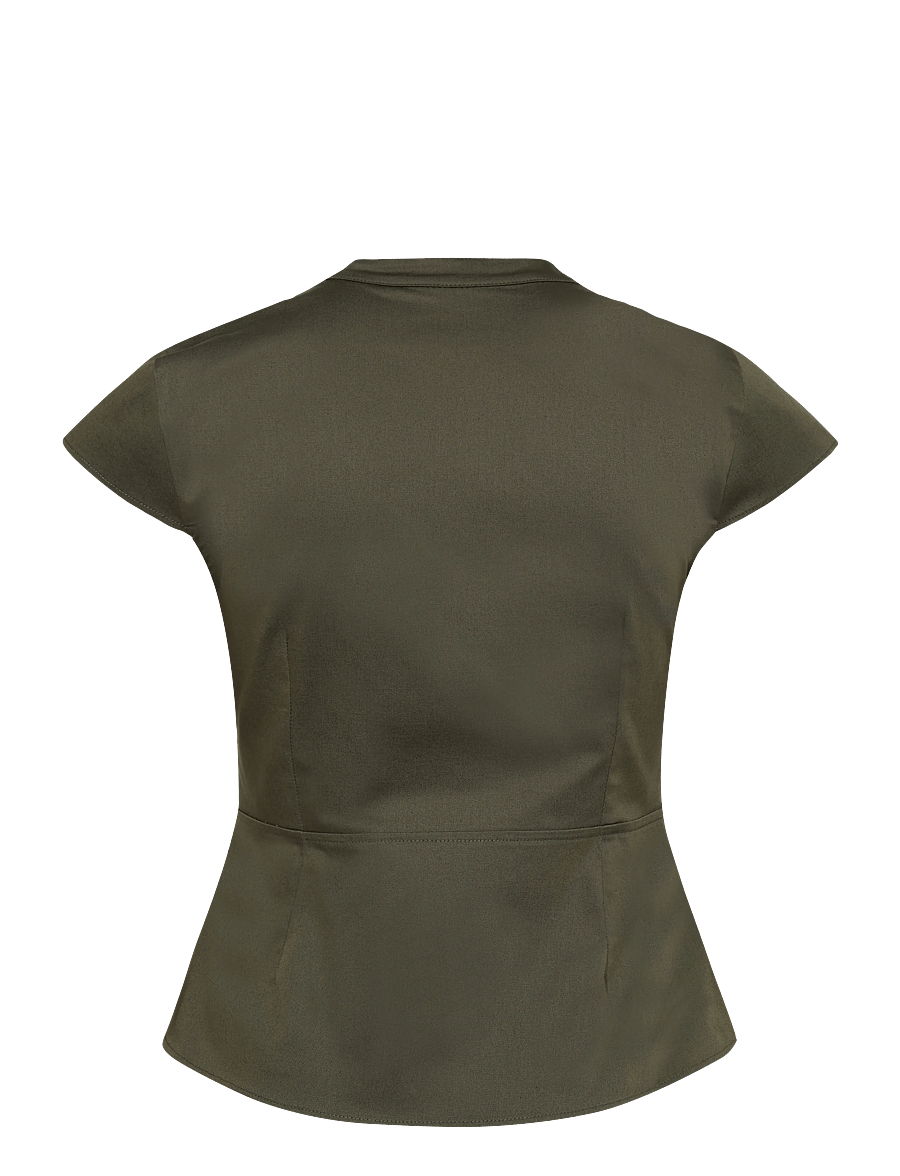 Gina Tricot - Shaped utility top - short-sleeved shirts - khaki (7260) - 1