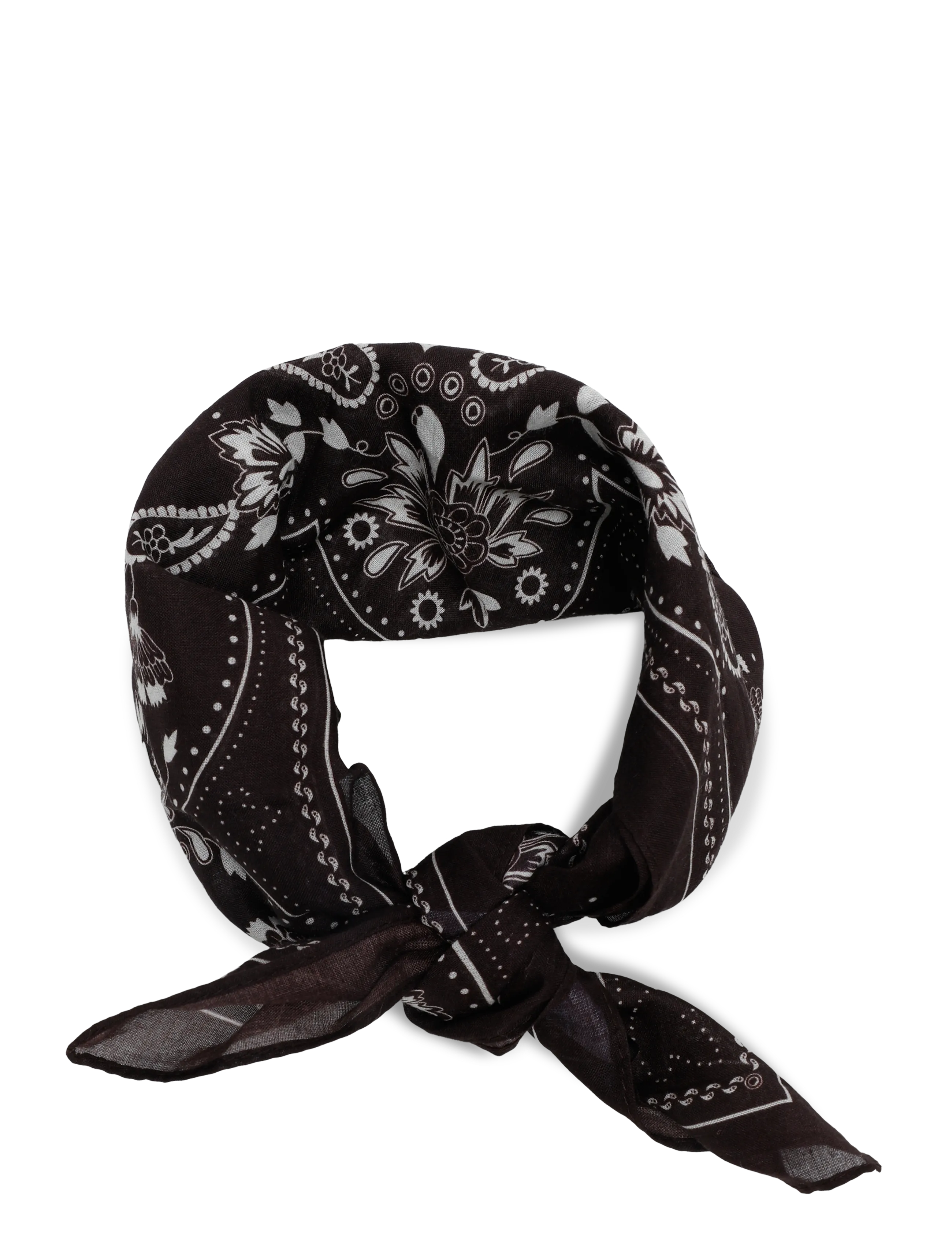Gina Tricot Cotton bandana scarf - Kollektsioonid - BROWN PAISLEY / brown