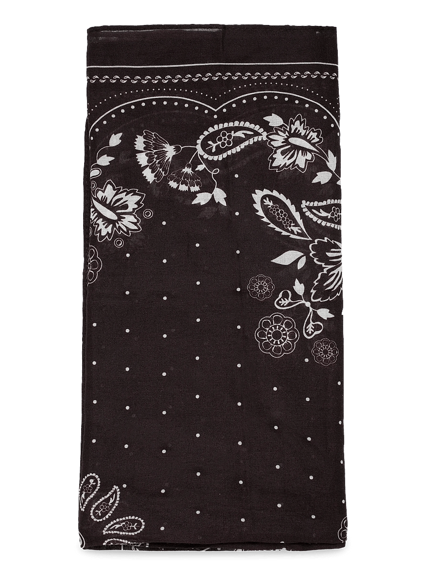 Gina Tricot - Cotton bandana scarf - kerged sallid - brown paisley - 1