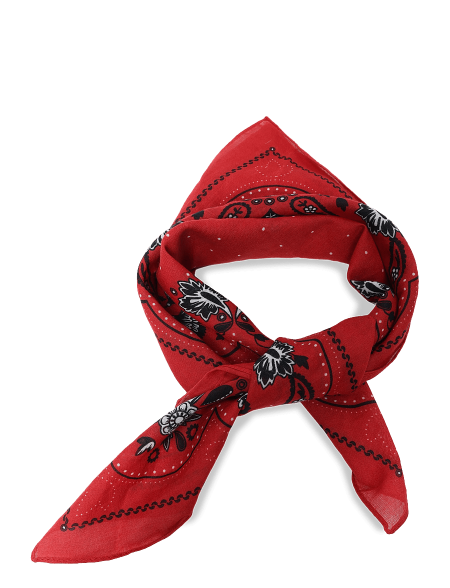 Gina Tricot - Cotton bandana scarf - sjalar - red paisley (3471) - 0