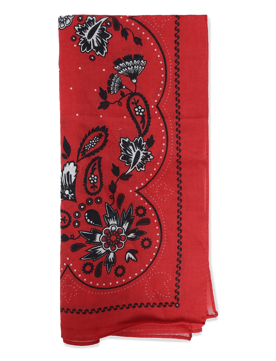 Gina Tricot - Cotton bandana scarf - sjalar - red paisley (3471) - 1