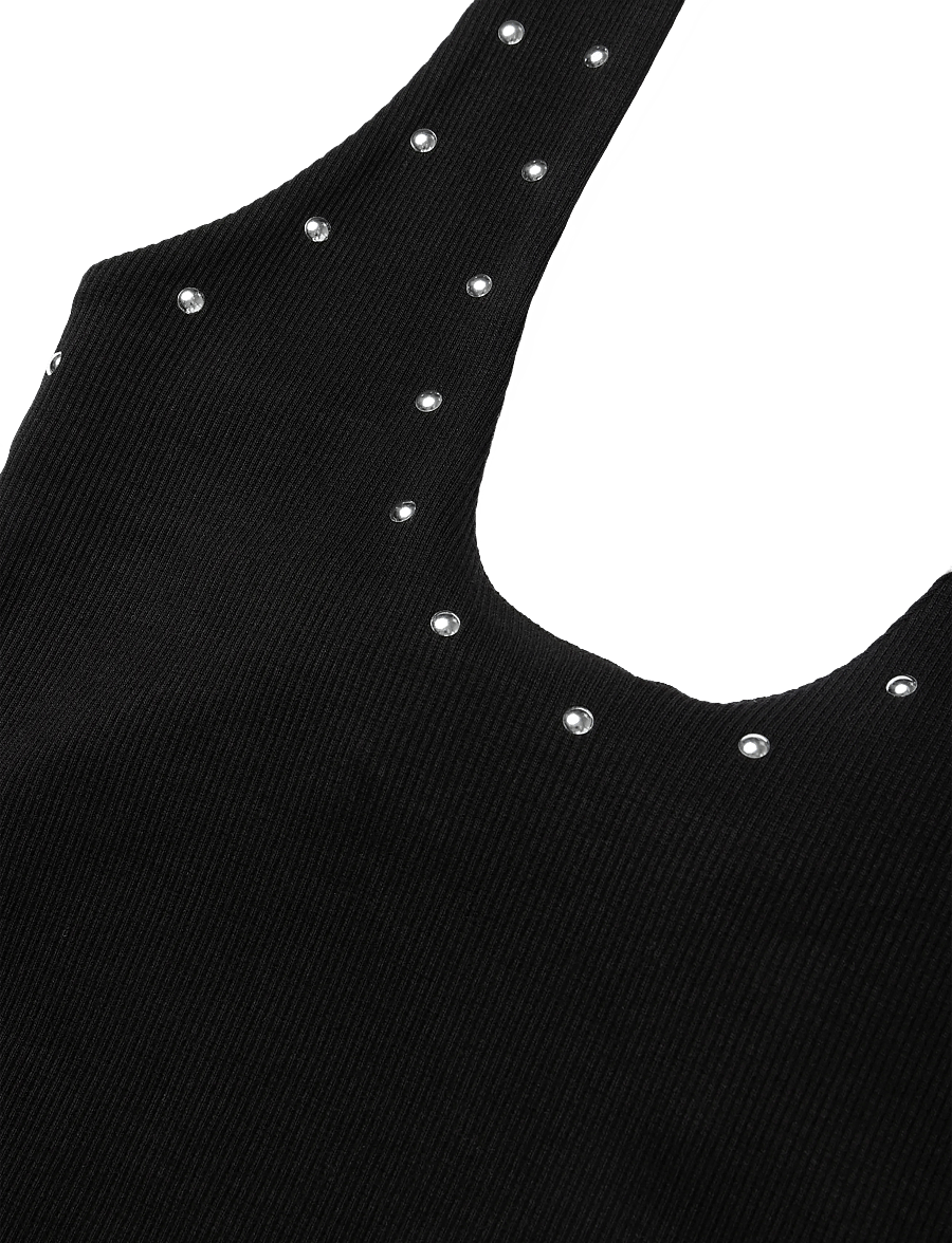 Gina Tricot - Studded halterneck top - Ärmellose tops - black (9000) - 2