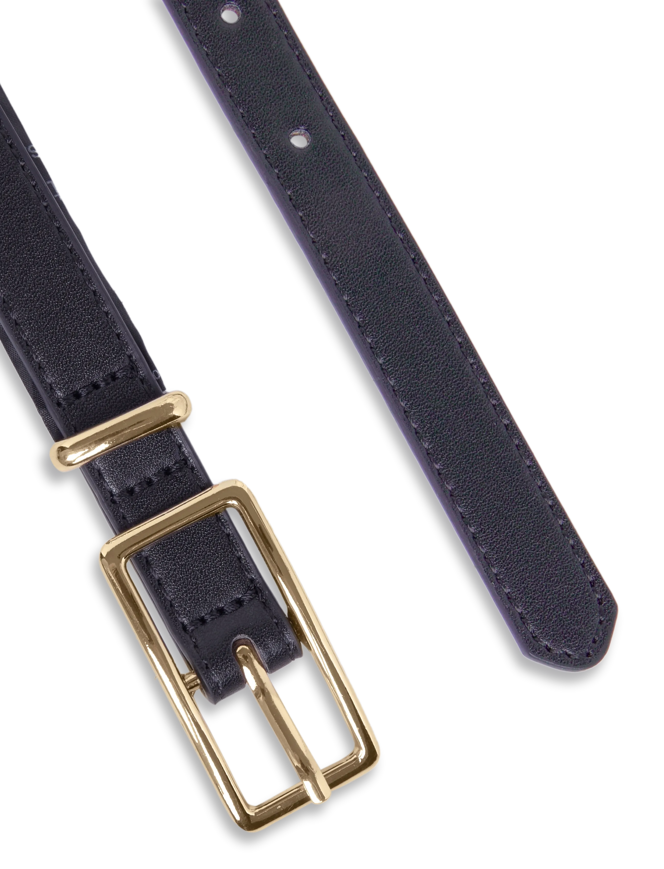 Gina Tricot - Clean rectangular belt - vardagsskärp - black/gold - 1
