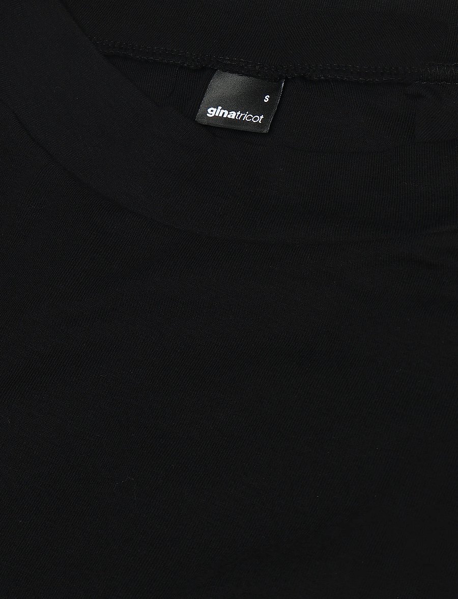 Gina Tricot - Wide neck top - t-shirts - black (9000) - 2