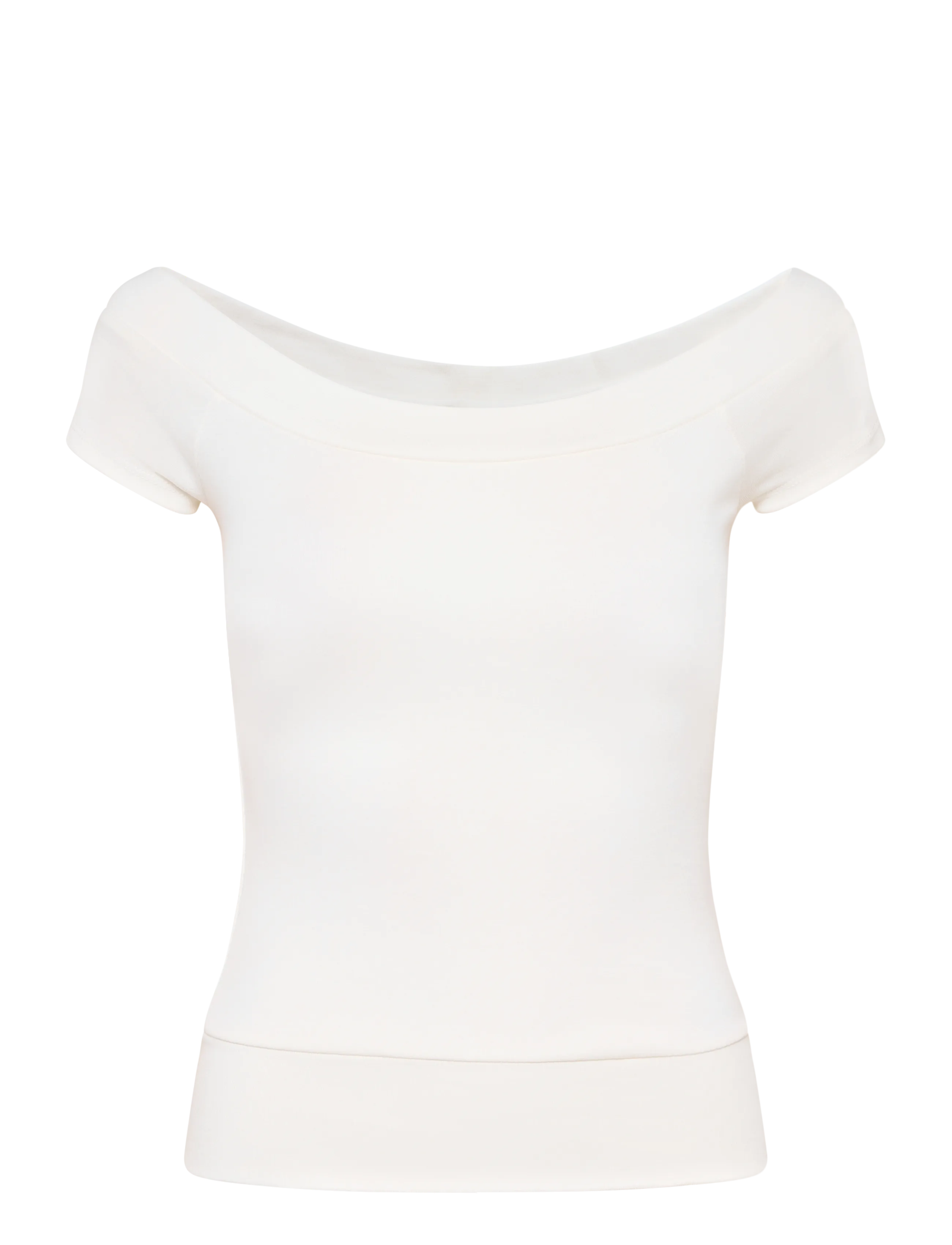Gina Tricot - Wide neck top - offwhite - 1
