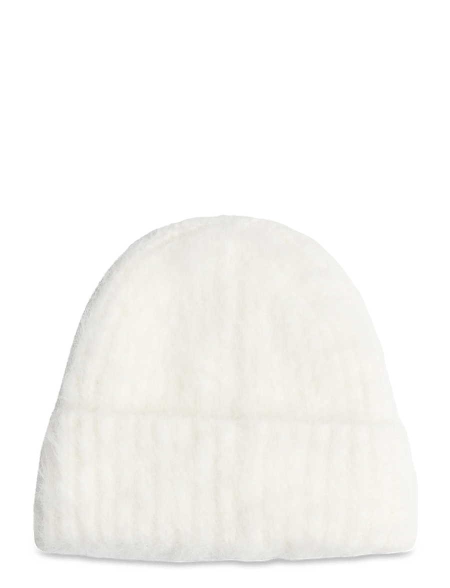 Gina Tricot - Chunky hairy beanie - kootud mütsid - creme (1263) - 0