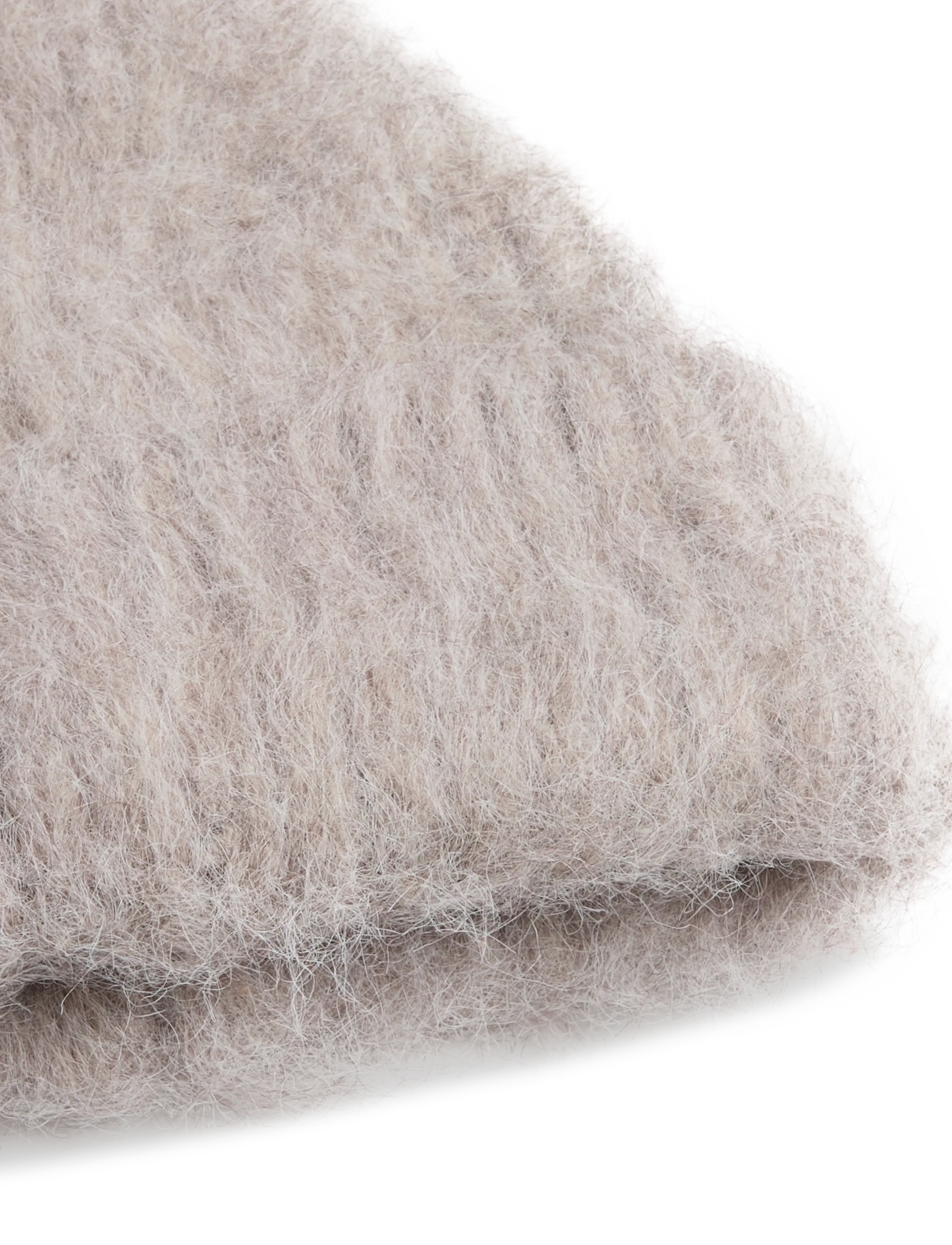 Gina Tricot - Chunky hairy beanie - mössor - light brown (7053) - 2