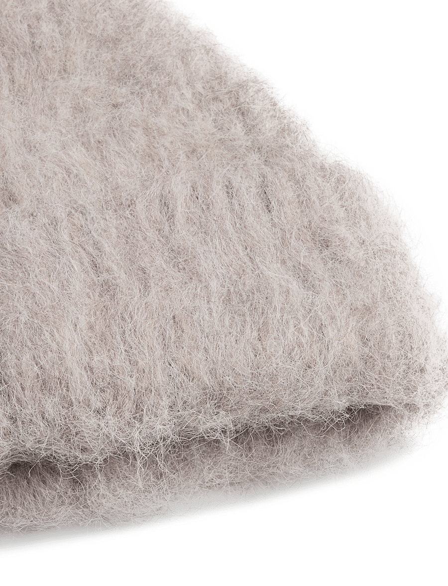 Gina Tricot - Chunky hairy beanie - mössor - light brown (7053) - 2
