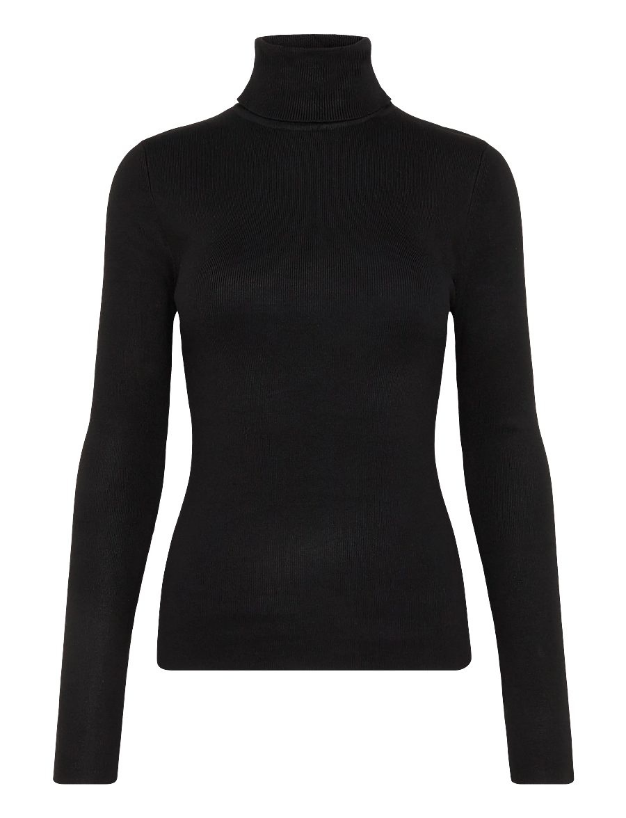 Gina Tricot - Knitted turtleneck top - rollkragenpullover - black (9000) - 0