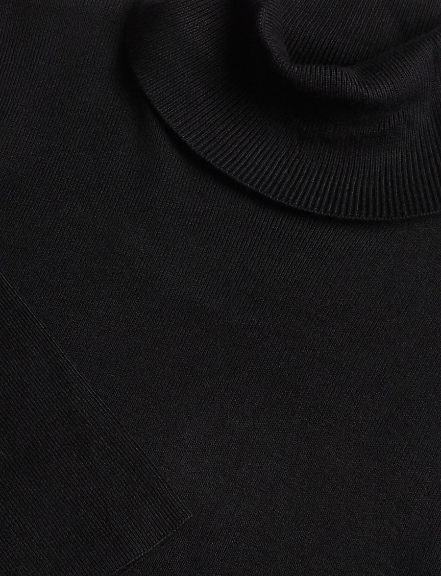 Gina Tricot - Knitted turtleneck top - rollkragenpullover - black (9000) - 2