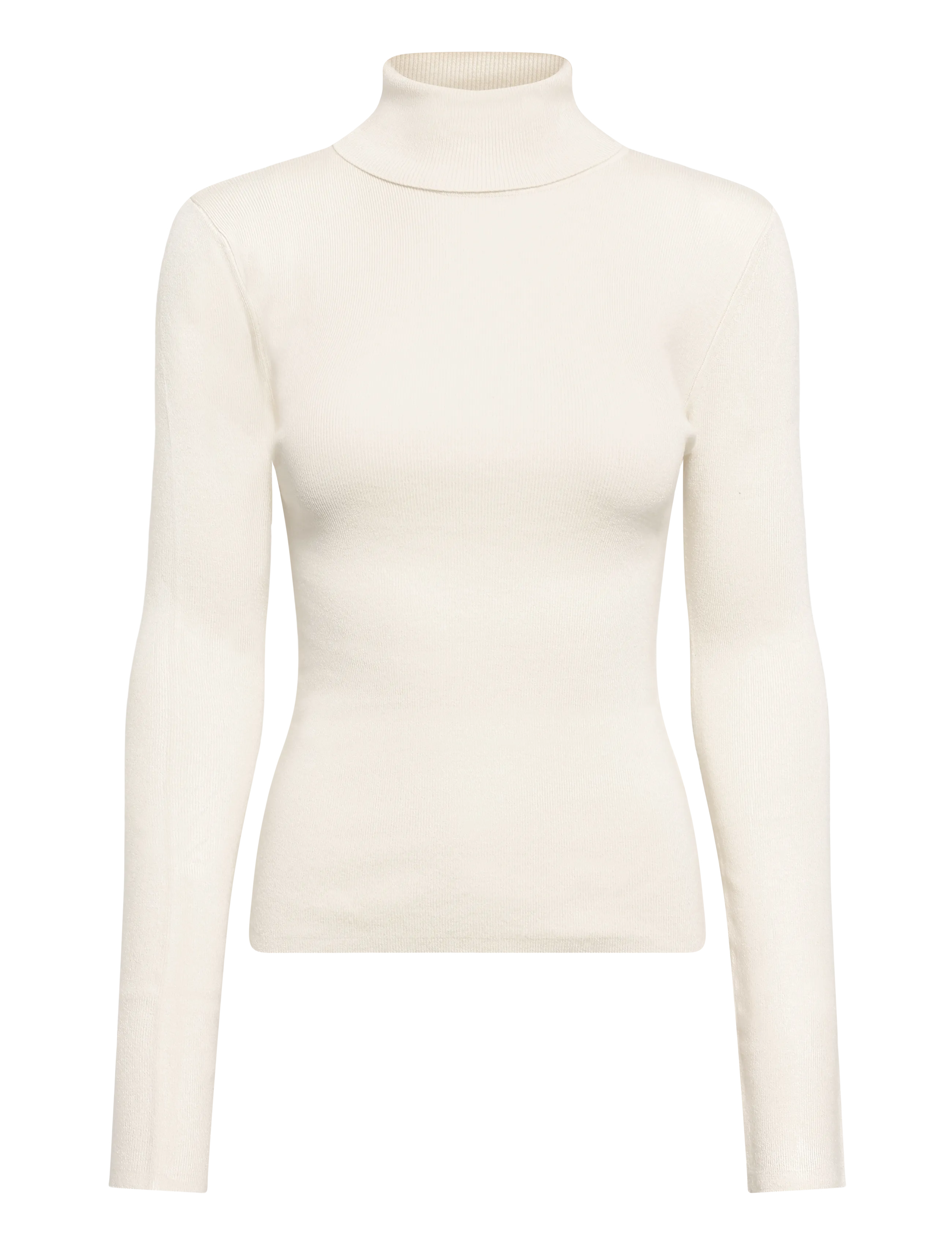 Gina Tricot Knitted turtleneck top - T-Shirts & Tops - GARDENIA (1496) / cream