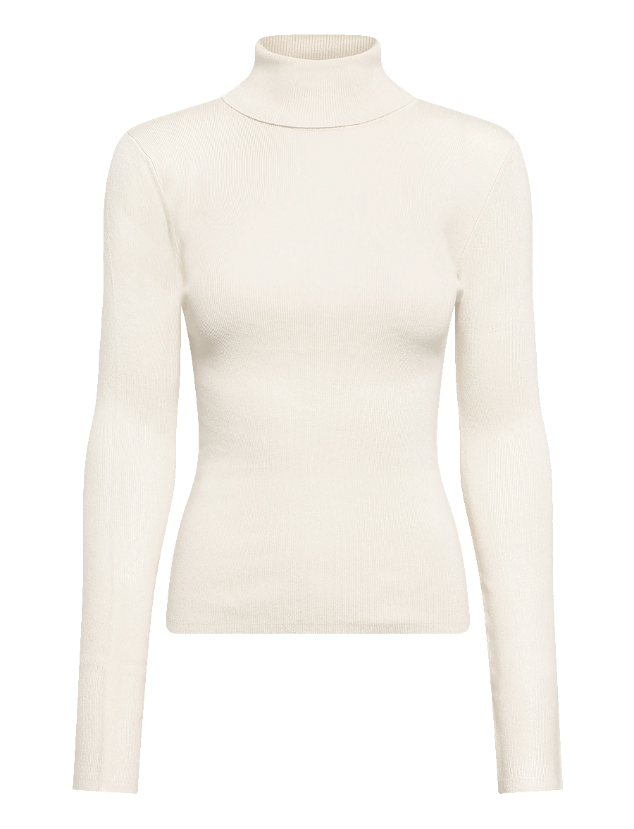 Gina Tricot - Knitted turtleneck top - kõrge kaelusega kudumid - gardenia (1496) - 0