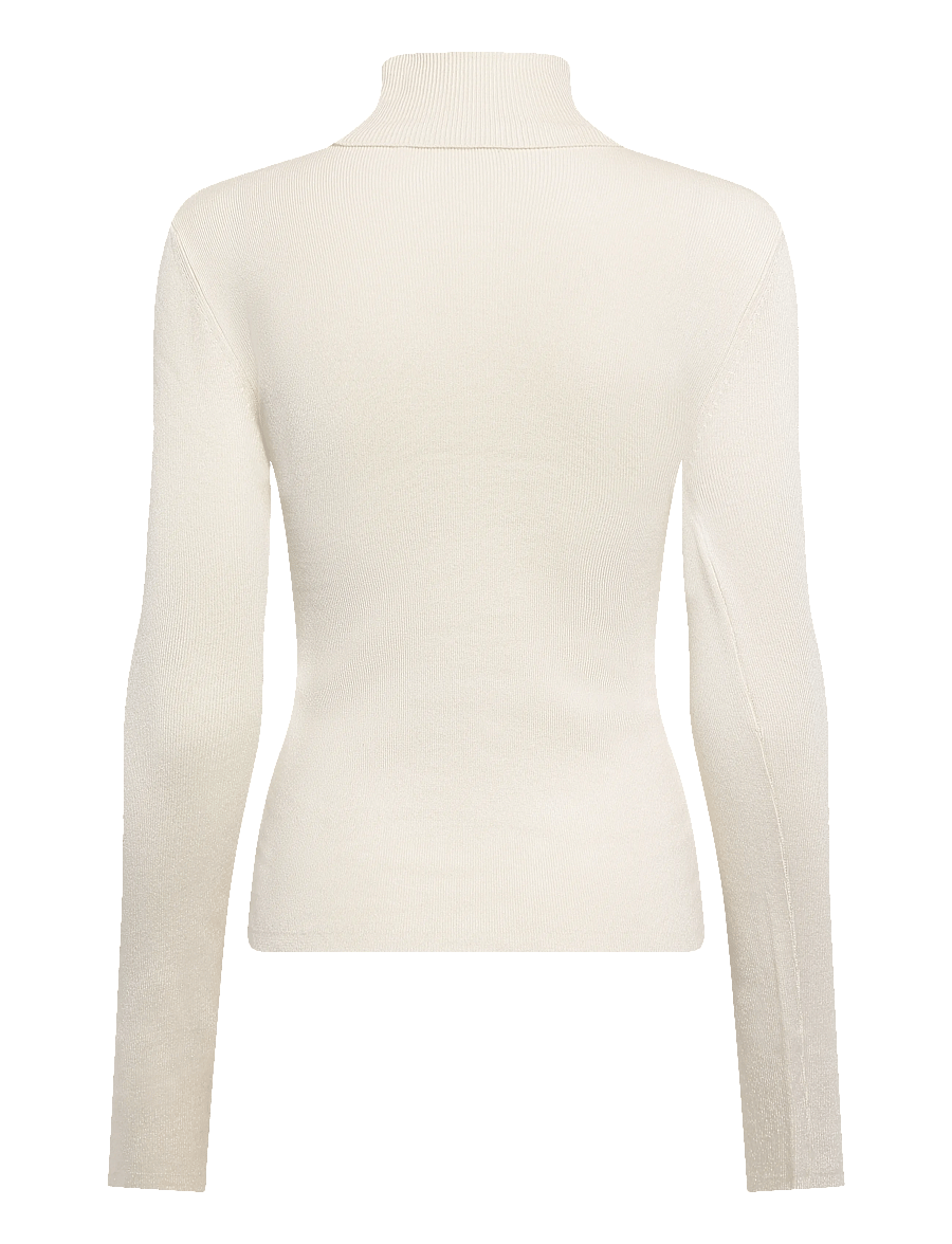 Gina Tricot - Knitted turtleneck top - kõrge kaelusega kudumid - gardenia (1496) - 1