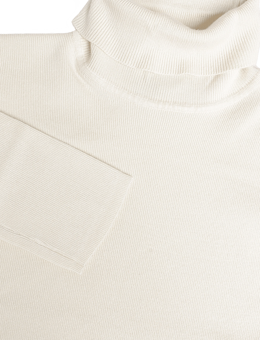 Gina Tricot - Knitted turtleneck top - kõrge kaelusega kudumid - gardenia (1496) - 2