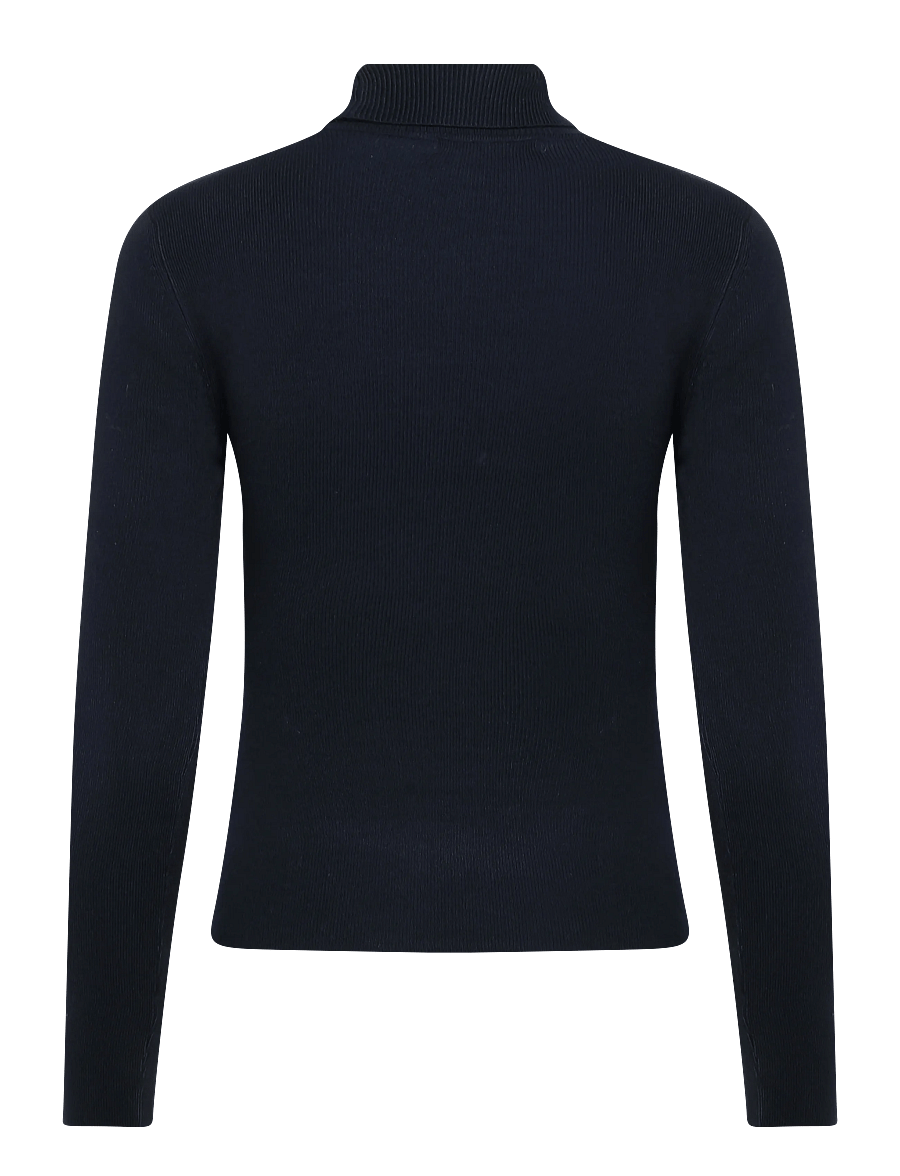 Gina Tricot - Knitted turtleneck top - kõrge kaelusega kudumid - navy blazer (5853) - 1