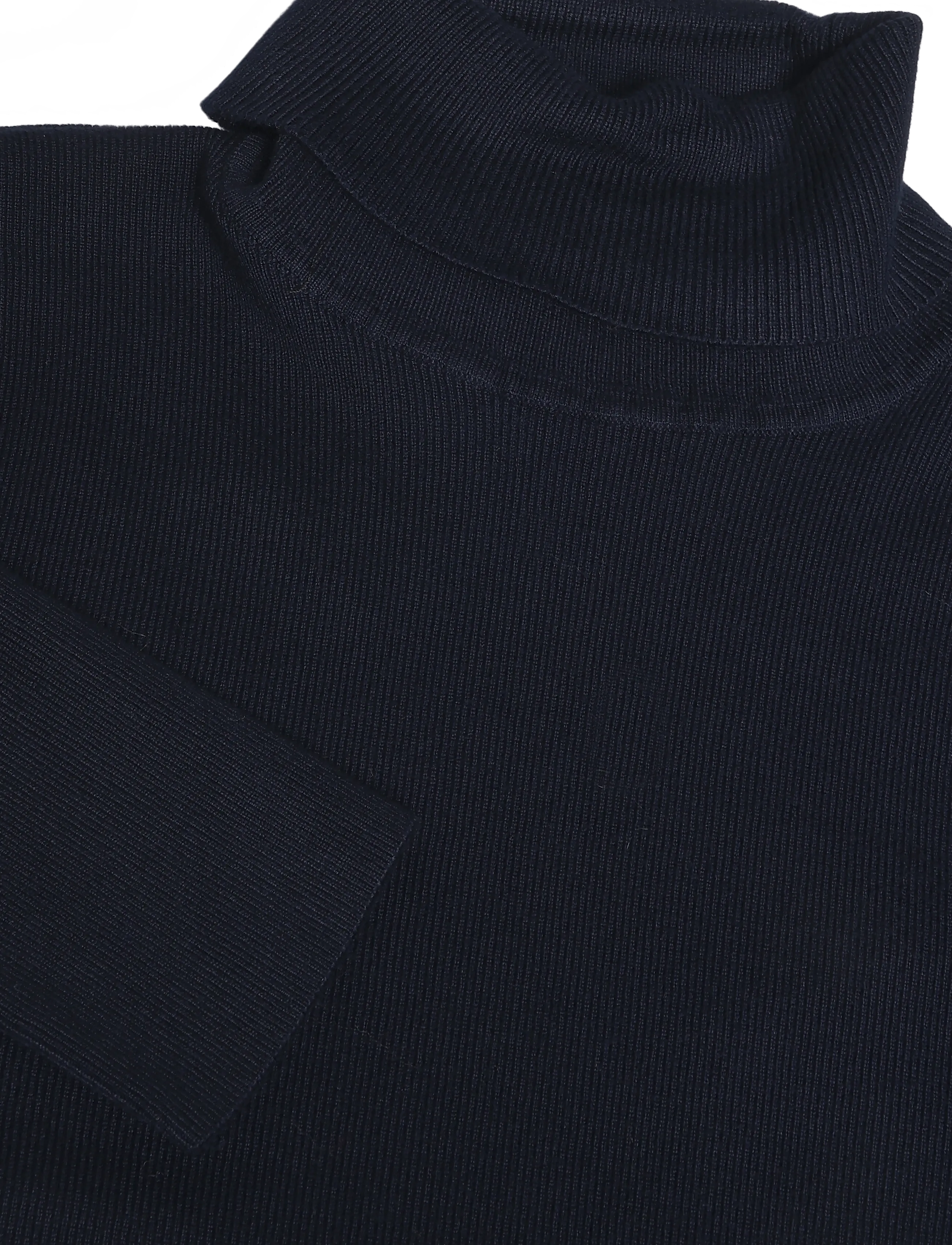 Gina Tricot - Knitted turtleneck top - kõrge kaelusega kudumid - navy blazer (5853) - 2