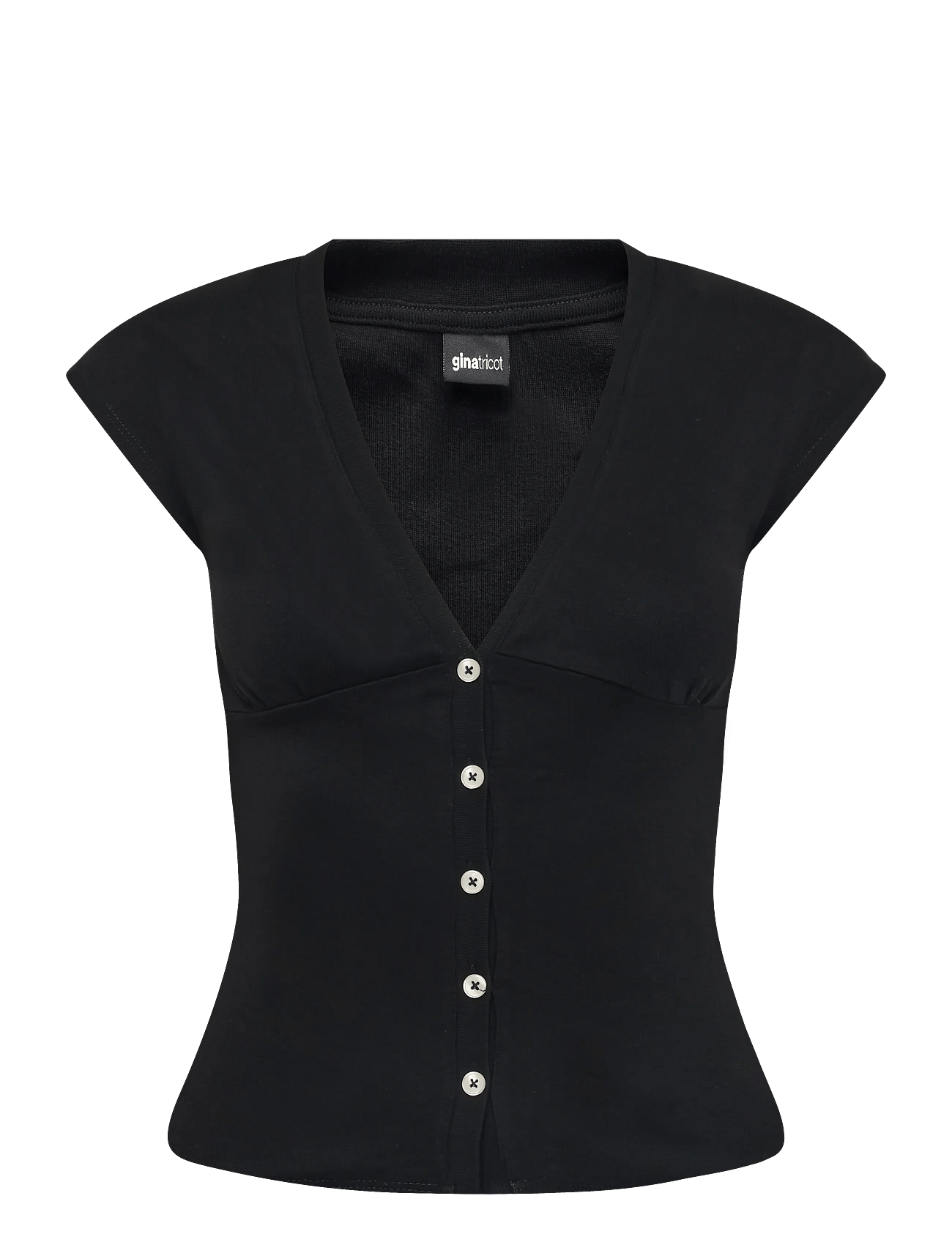 Gina Tricot - V-Neck Button Top